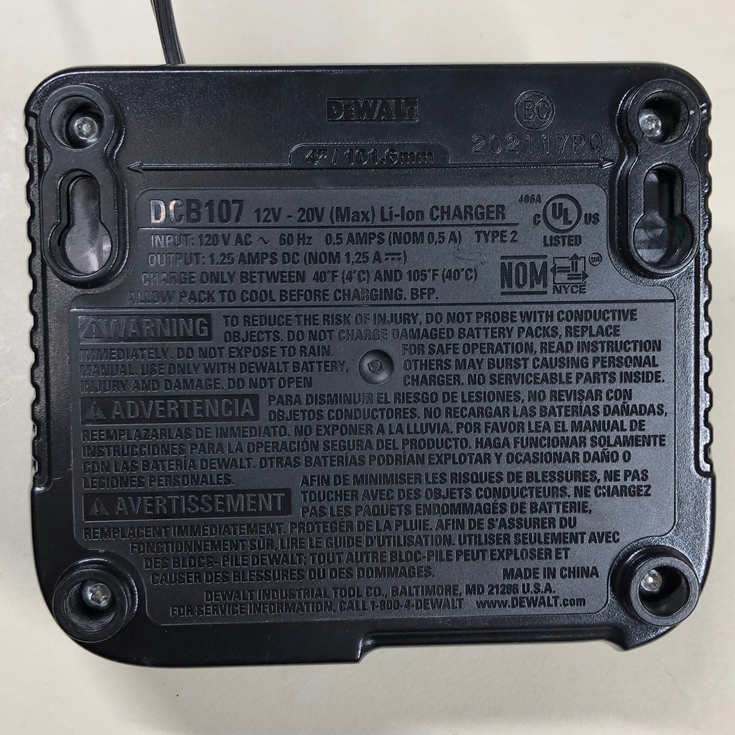 DeWalt DCB126 12V Max Lithium Ion Battery Pack with DCB107 Charger