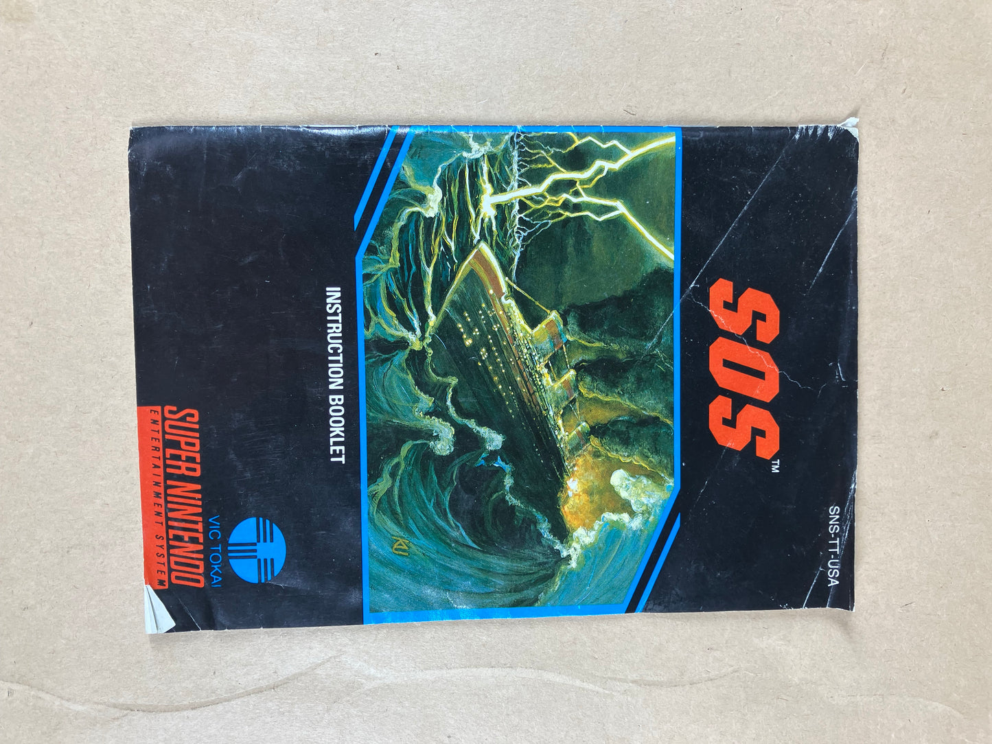 S.O.S. Sink Or Swim (Super Nintendo SNES, 1994) Complete In Box