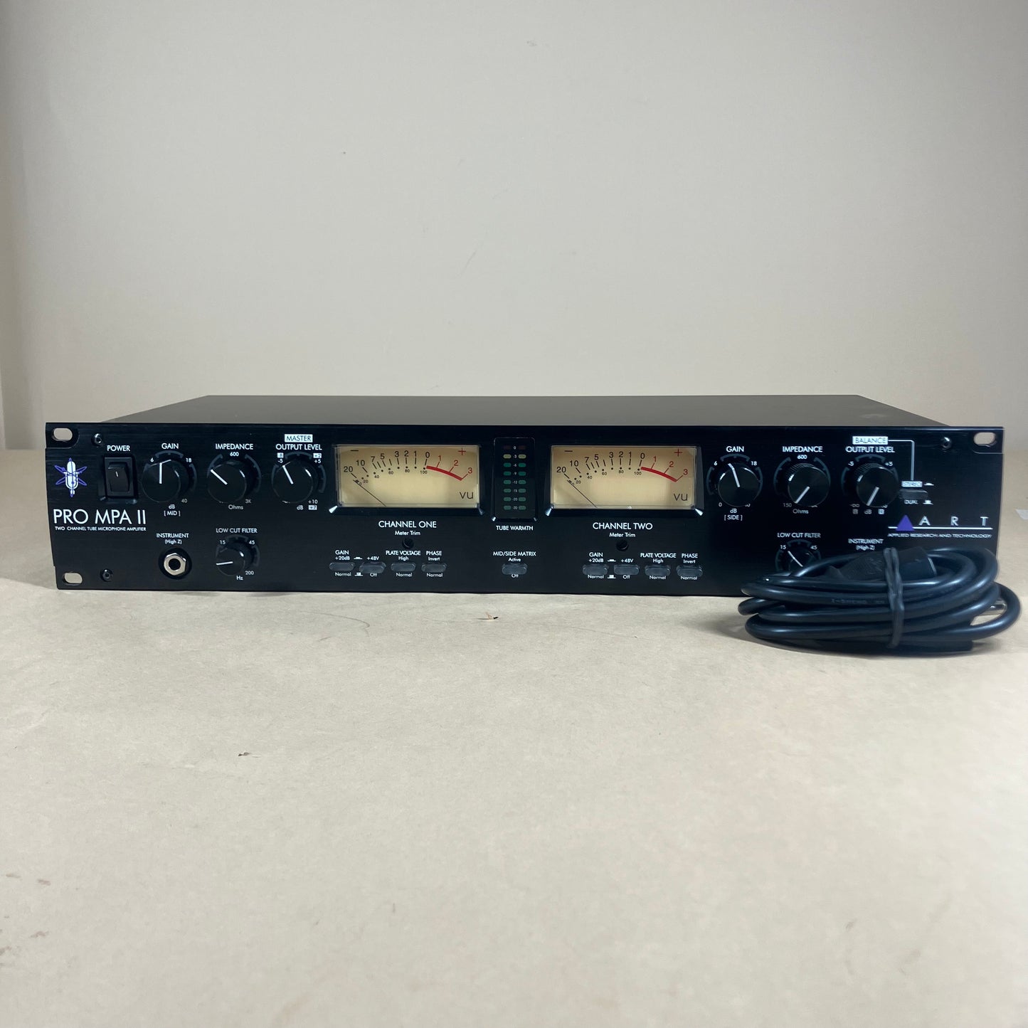 ART PRO MPA II 2-Channel Tube Microphone Preamplifier 214
