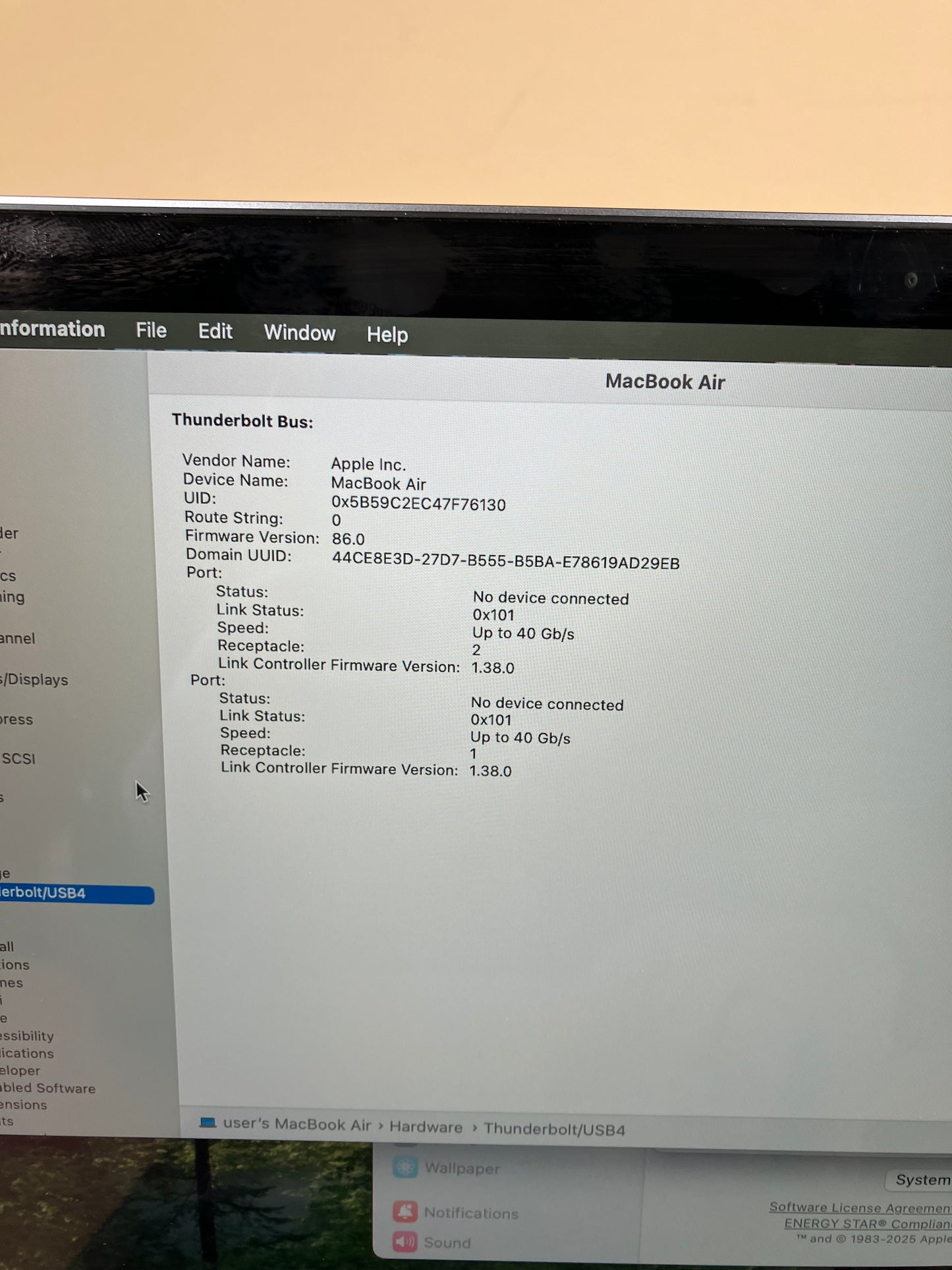 2020 Apple MacBook Air 13.3" i3 1.1GHz 8GB RAM 256GB SSD Silver A2179