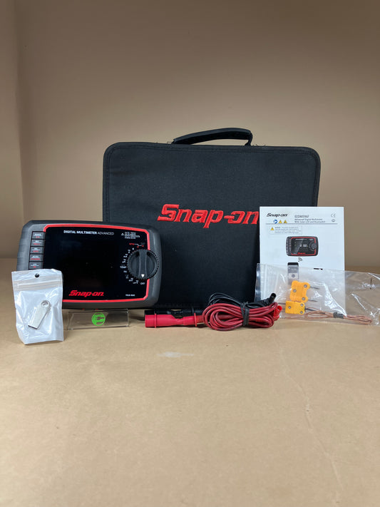 Snap-on Digital Multimeter Advanced EEDM596F w/ Case and Fluke Leads