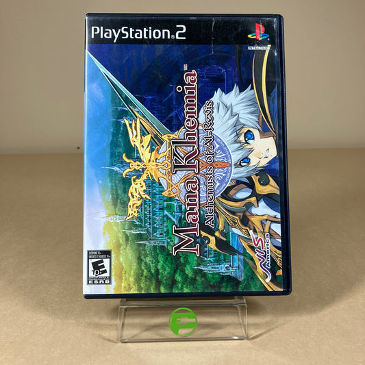 Mana Khemia Alchemists of Al-Revis (Sony PS2, 2008) Complete In Box Reg Card