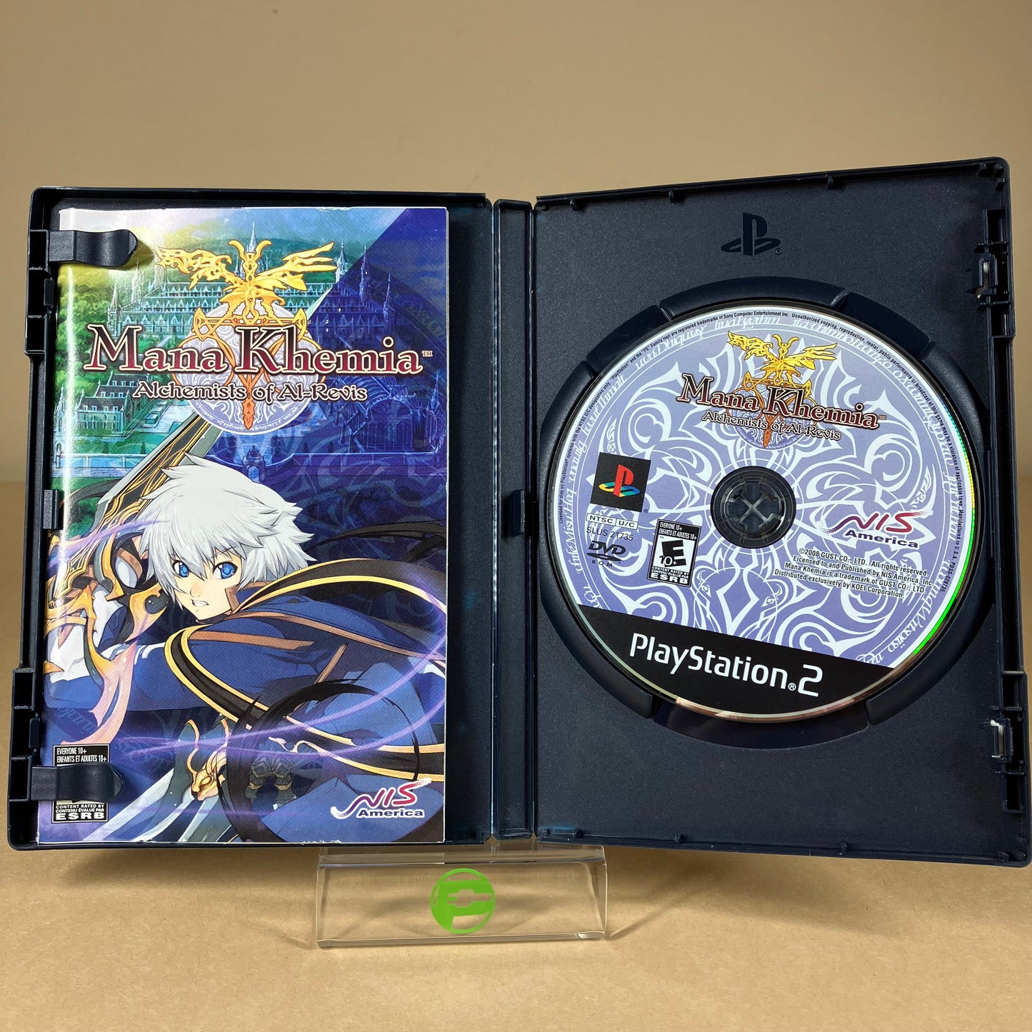 Mana Khemia Alchemists of Al-Revis (Sony PS2, 2008) Complete In Box Reg Card