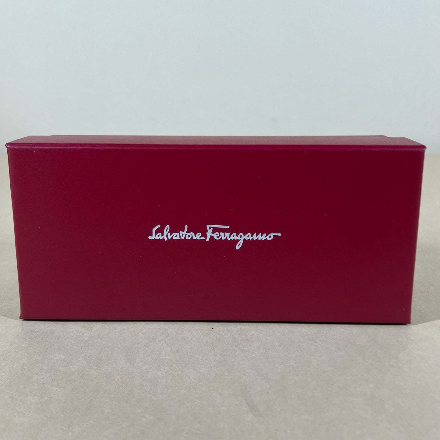 New SALVATORE FERRAGAMO Black Textured Sunglasses Case & Cleaning Cloth