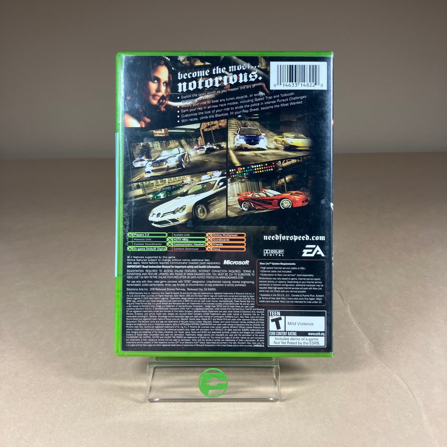 Need for Speed Most Wanted (Microsoft Xbox, 2005)