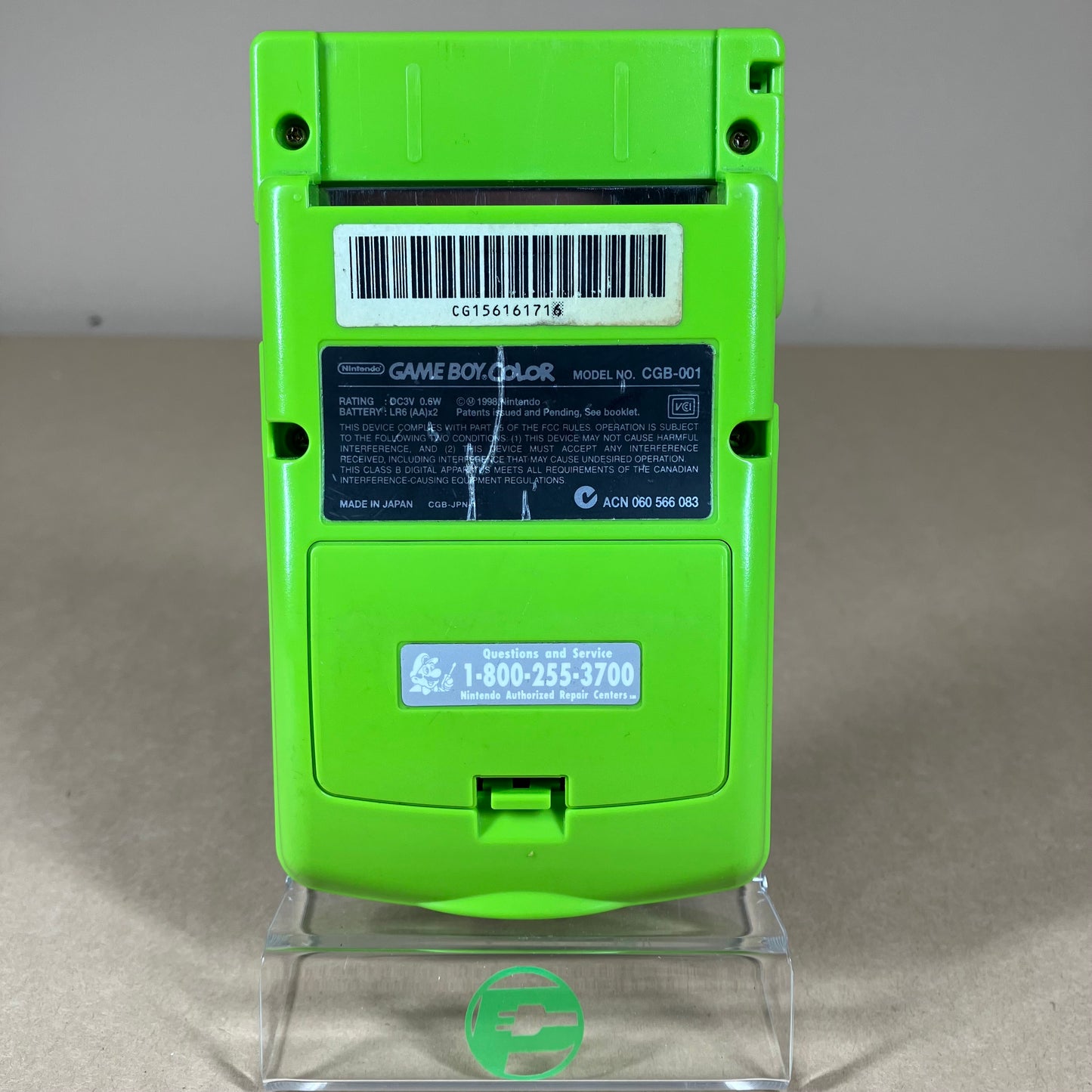 Nintendo Game Boy Color Handheld Game Console CGB-001 Green