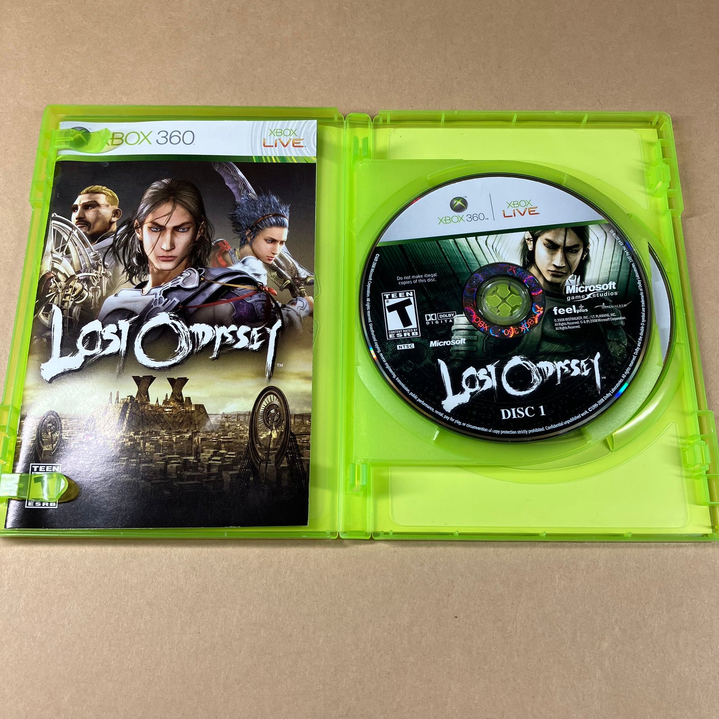 Lost Odyssey (Microsoft Xbox 360, 2008) Complete In Box