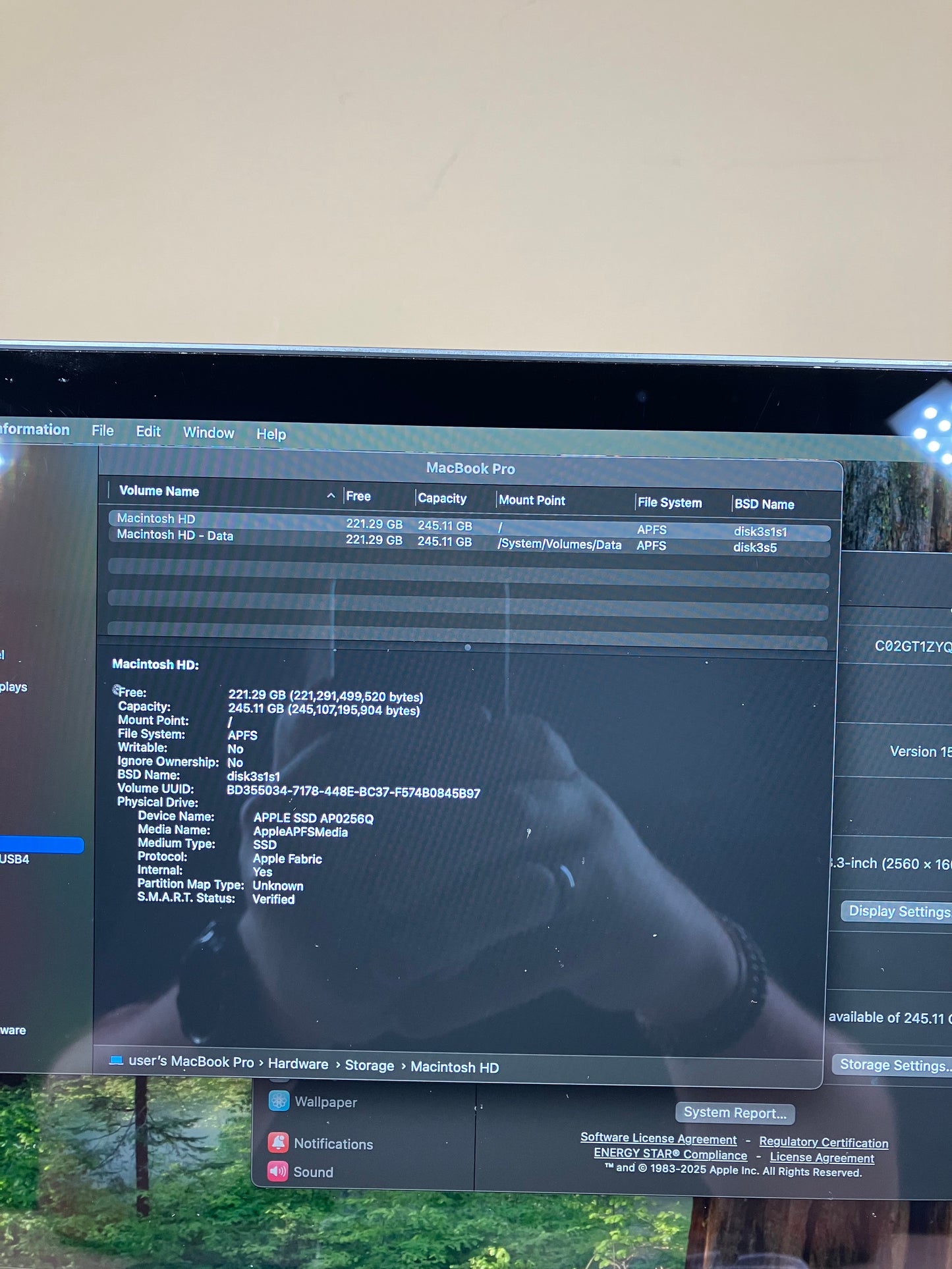 2020 Apple MacBook Pro 13.3" M1 8C GPU 3.2GHz 8GB RAM 256GB SSD MYD82LL/A