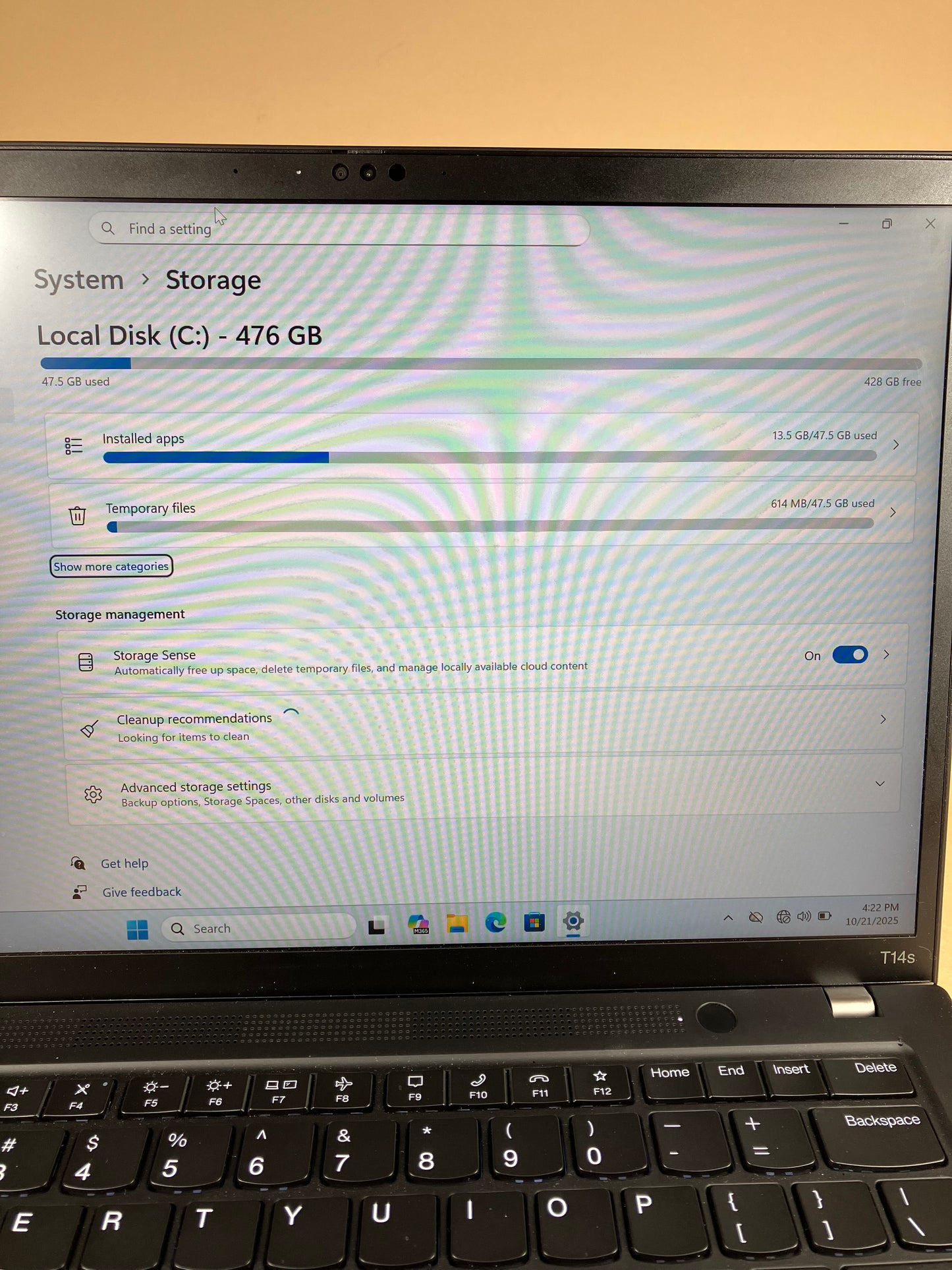 Lenovo ThinkPad T14S GEN 4 14" Ryzen 7 Pro 7840U 3.3GHz 16GB RAM 512GB SSD