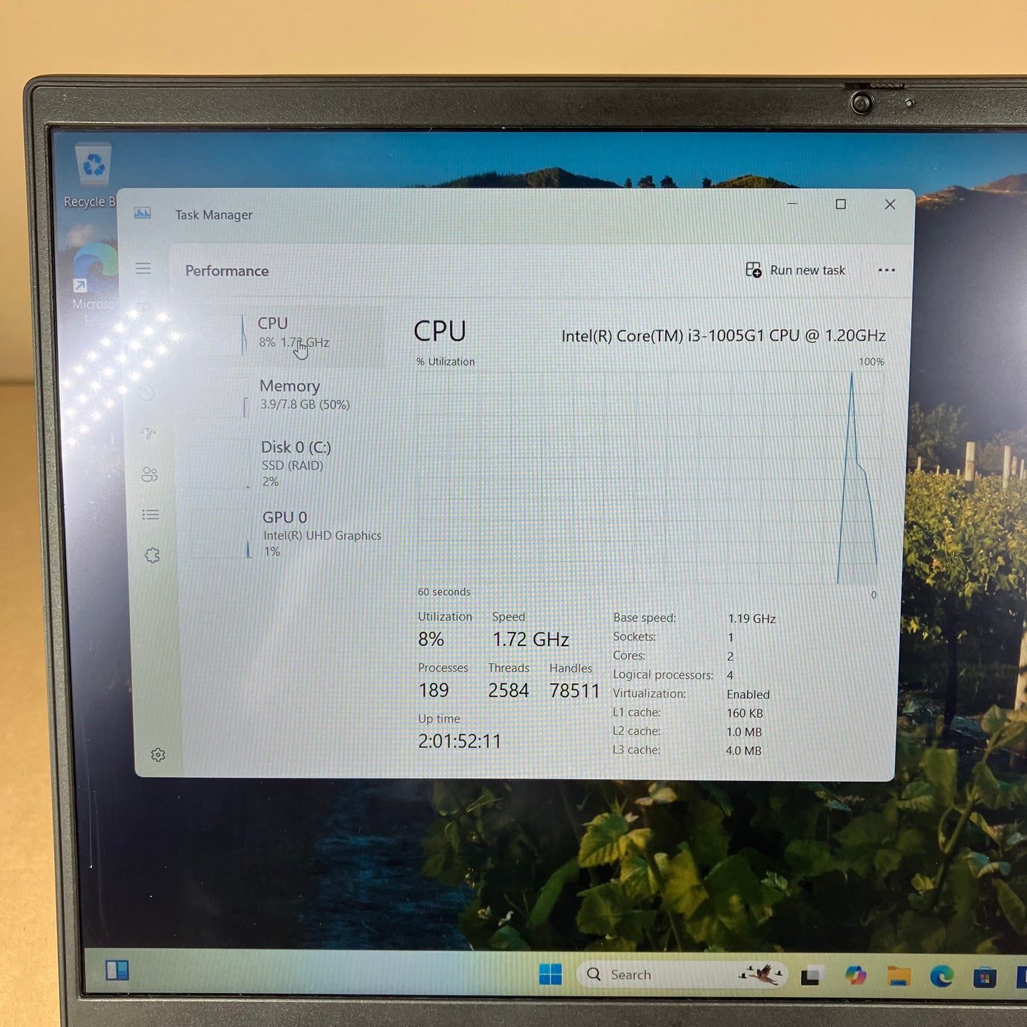 Lenovo IdeaPad S340-15IIL 15.6" i3-1005G1 1.2GHz 8GB RAM 256GB SSD