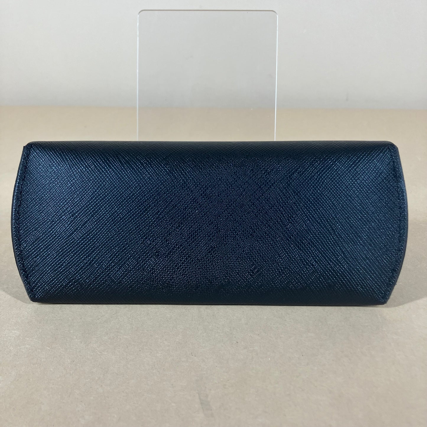 New SALVATORE FERRAGAMO Black Textured Sunglasses Case & Cleaning Cloth