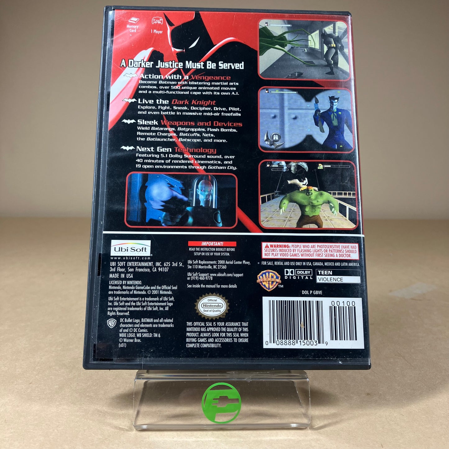 Batman Vengeance (Nintendo GameCube, 2001) CIB with Reg card