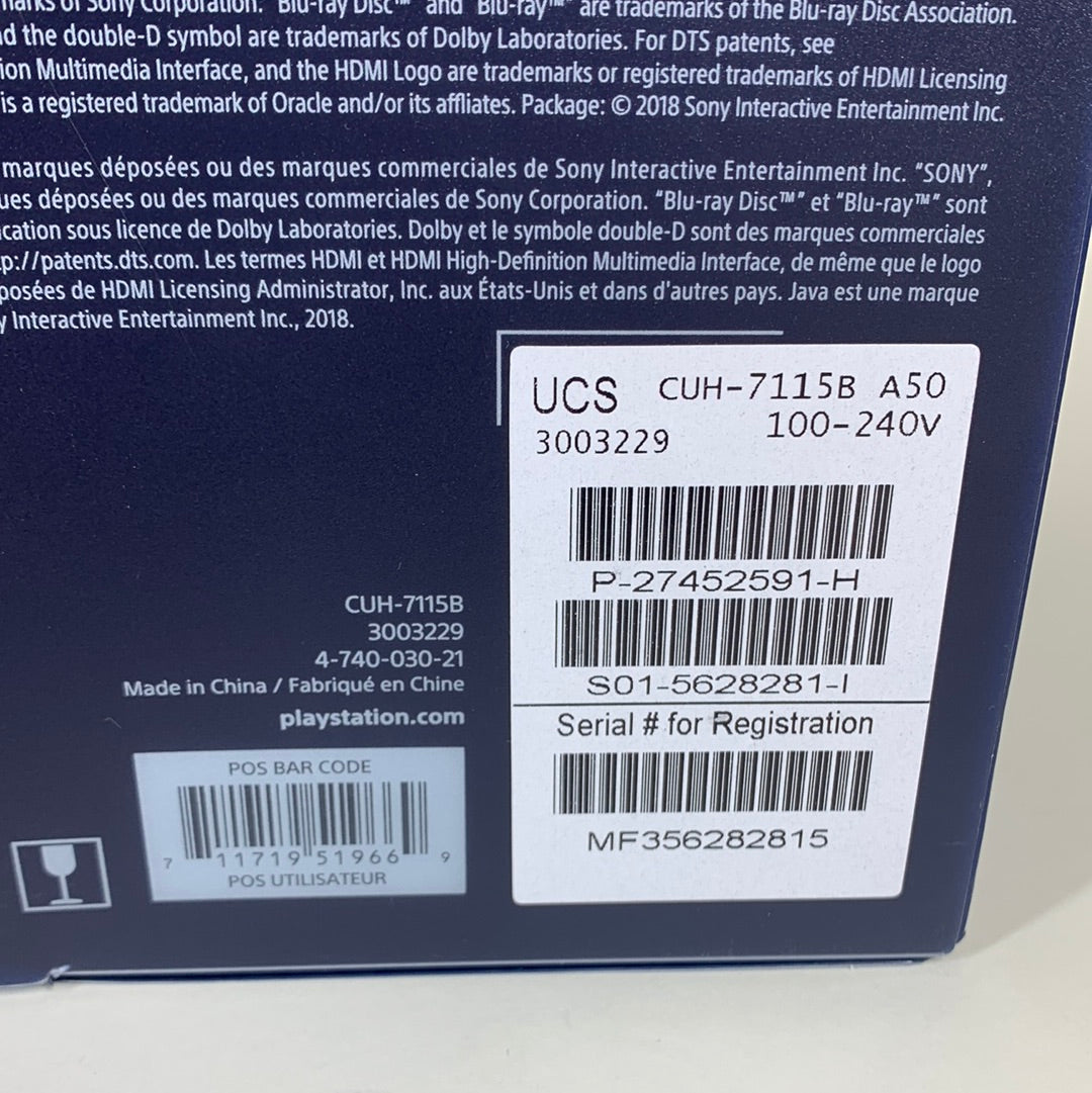 Sony Limited Edition 500 Million PS4 Pro 2TB Console CUH-7115B 45879 / 50000 CIB