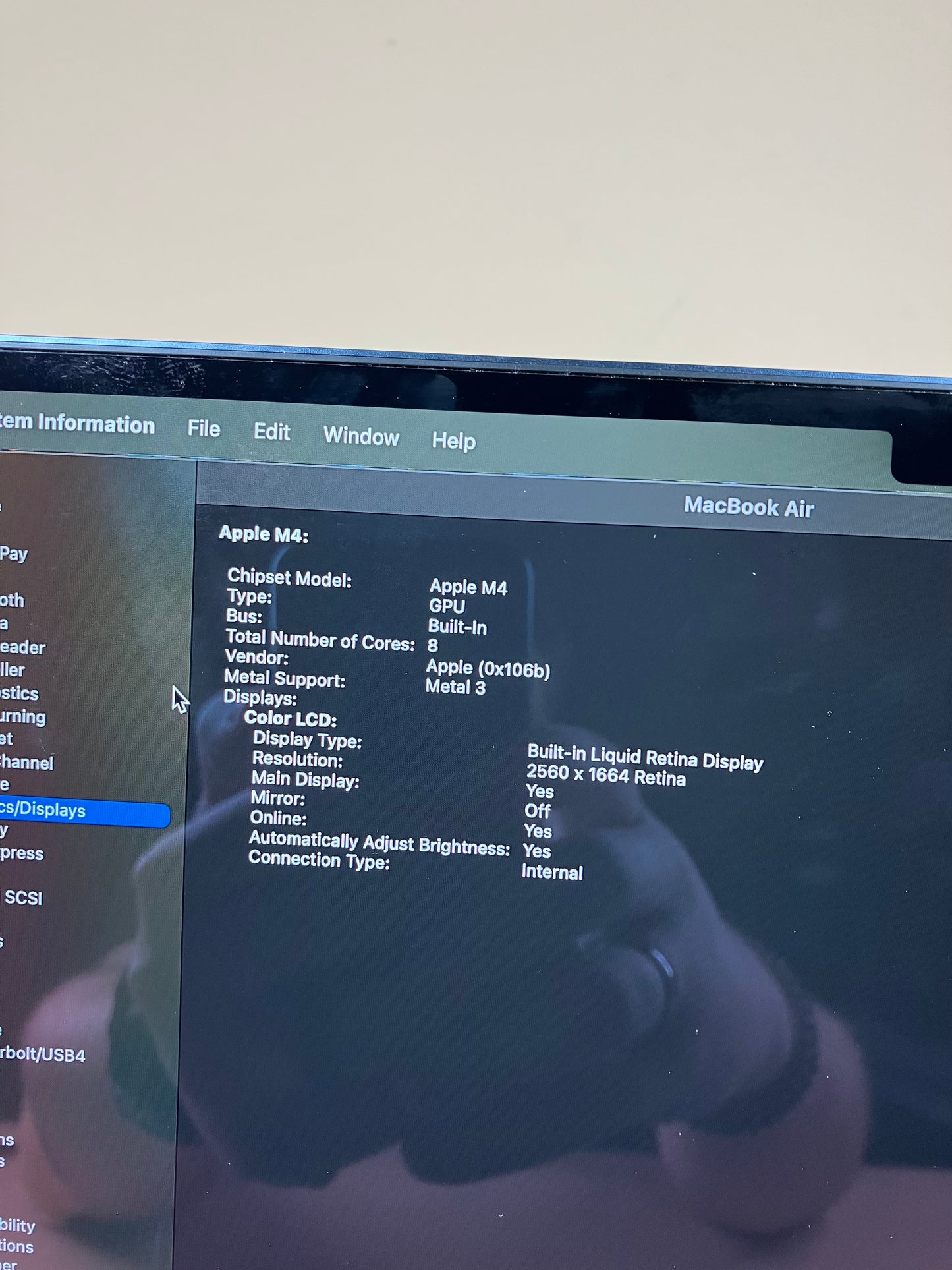 2025 Apple MacBook Air 13.6" M4 8C GPU 4.5GHz 16GB RAM 256GB SSD MW123LL/A