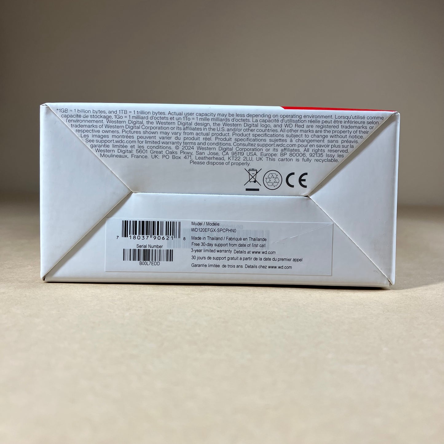 New Western Digital WD 3.5" Red Plus 12TB SATA-600 HDD WD120EFGX-SPCPHN0