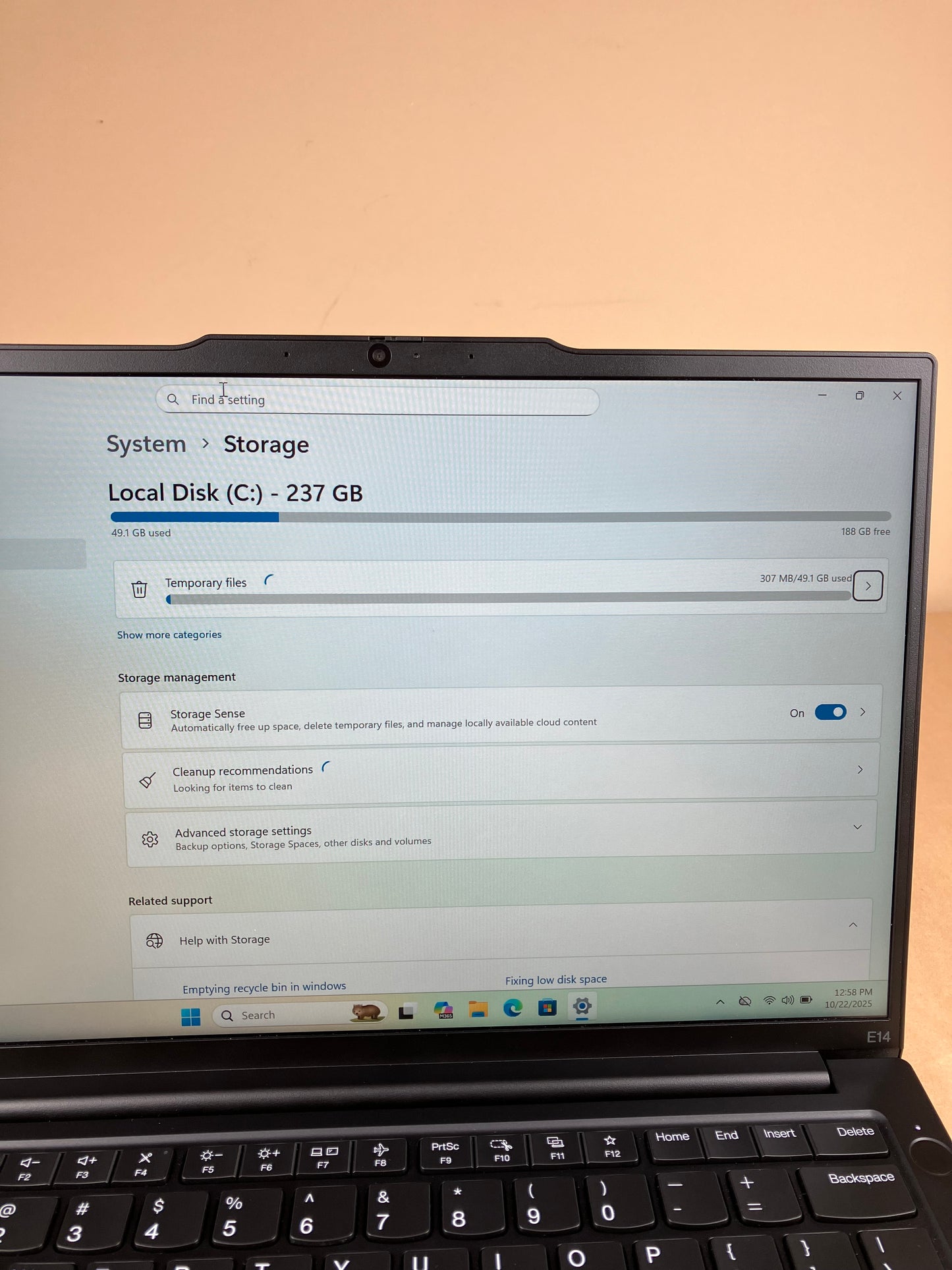 Lenovo ThinkPad E14 GEN 6 14" Ryzen 5 7535U 2.9GHz 16GB RAM 256GB SSD