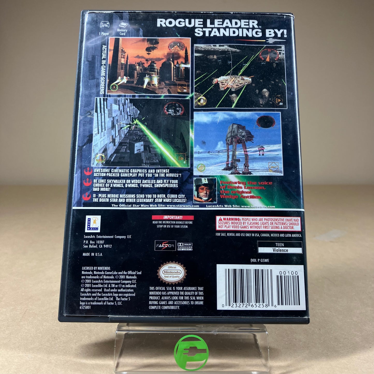 Star Wars Rogue Leader (Nintendo GameCube, 2001) CIB with Reg Card