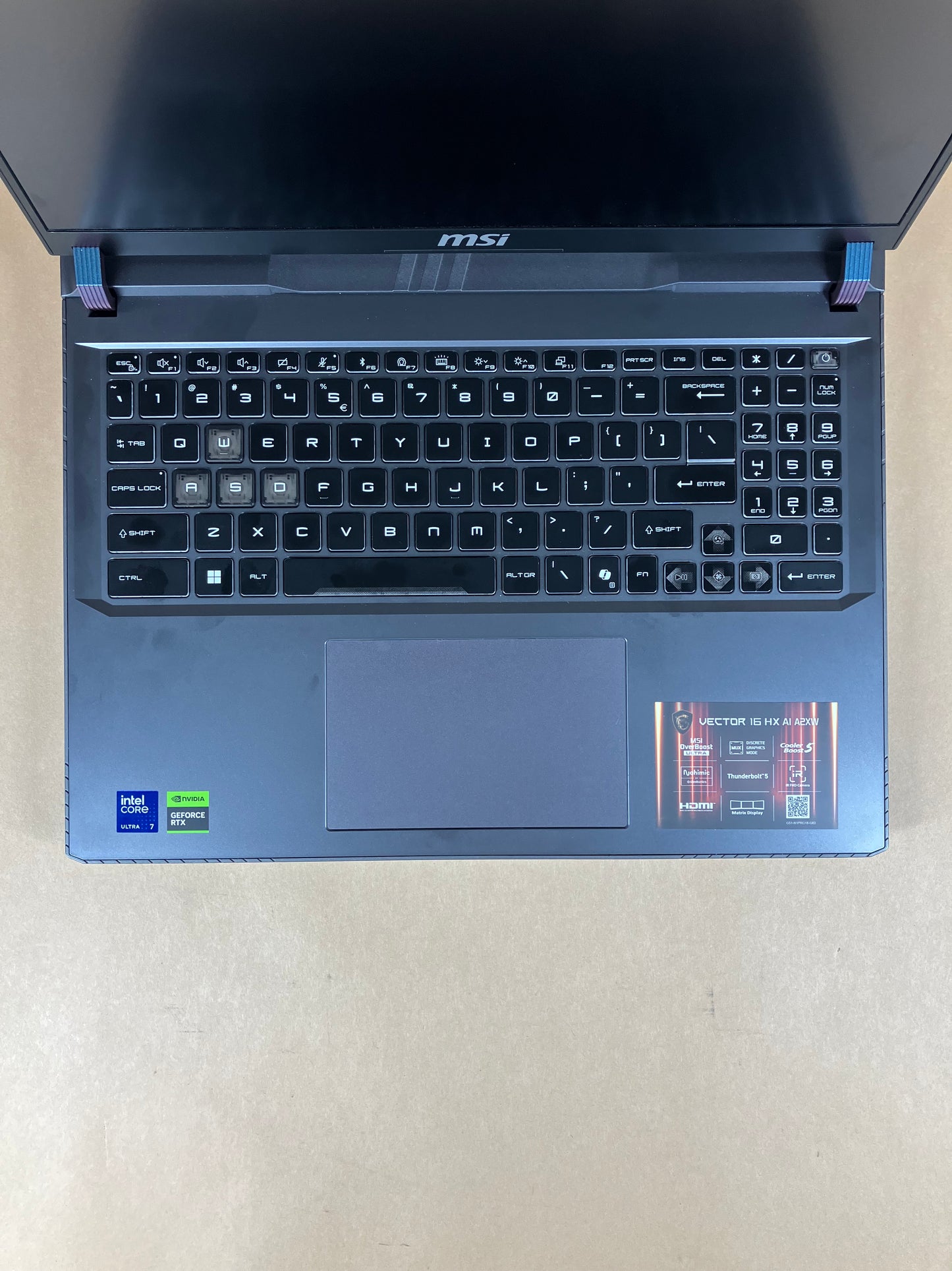 MSI Vector 16 HX A2XW 15.6" Ultra 7 255HX 2.4GHz 32GB DDR5 RAM 2TB SSD 5070Ti