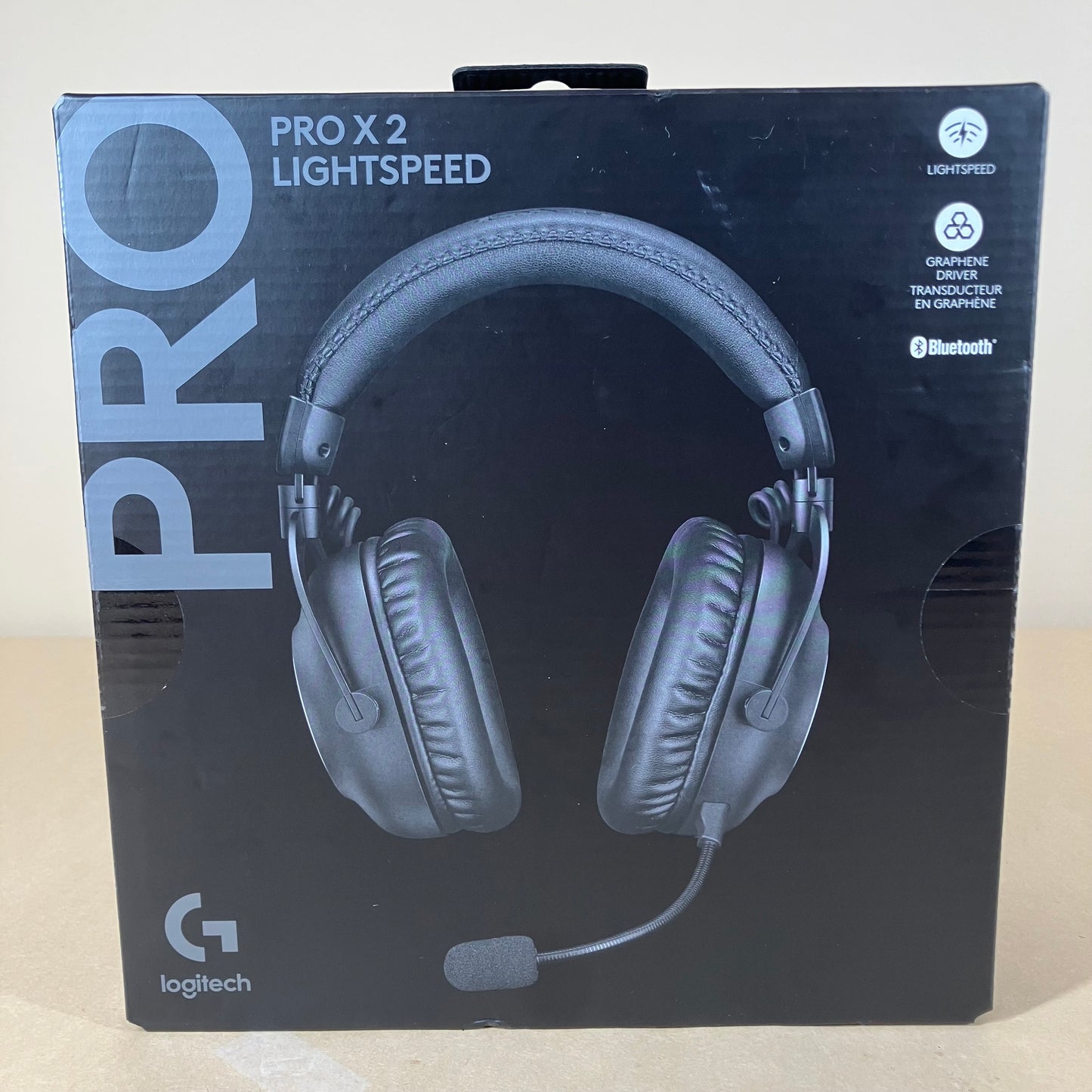 New Logitech Pro X2 Lightspeed Gaming Headset Black 981-001262