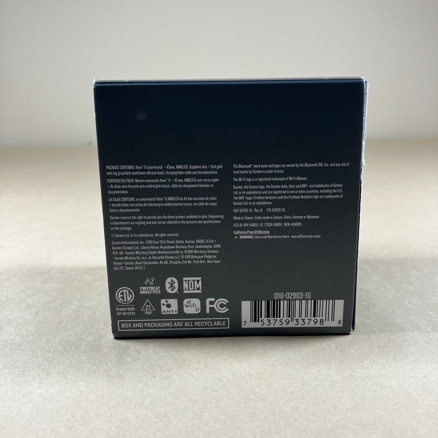 Garmin Fenix 8 43mm Premium Multisport GPS Watch 010-02903-10