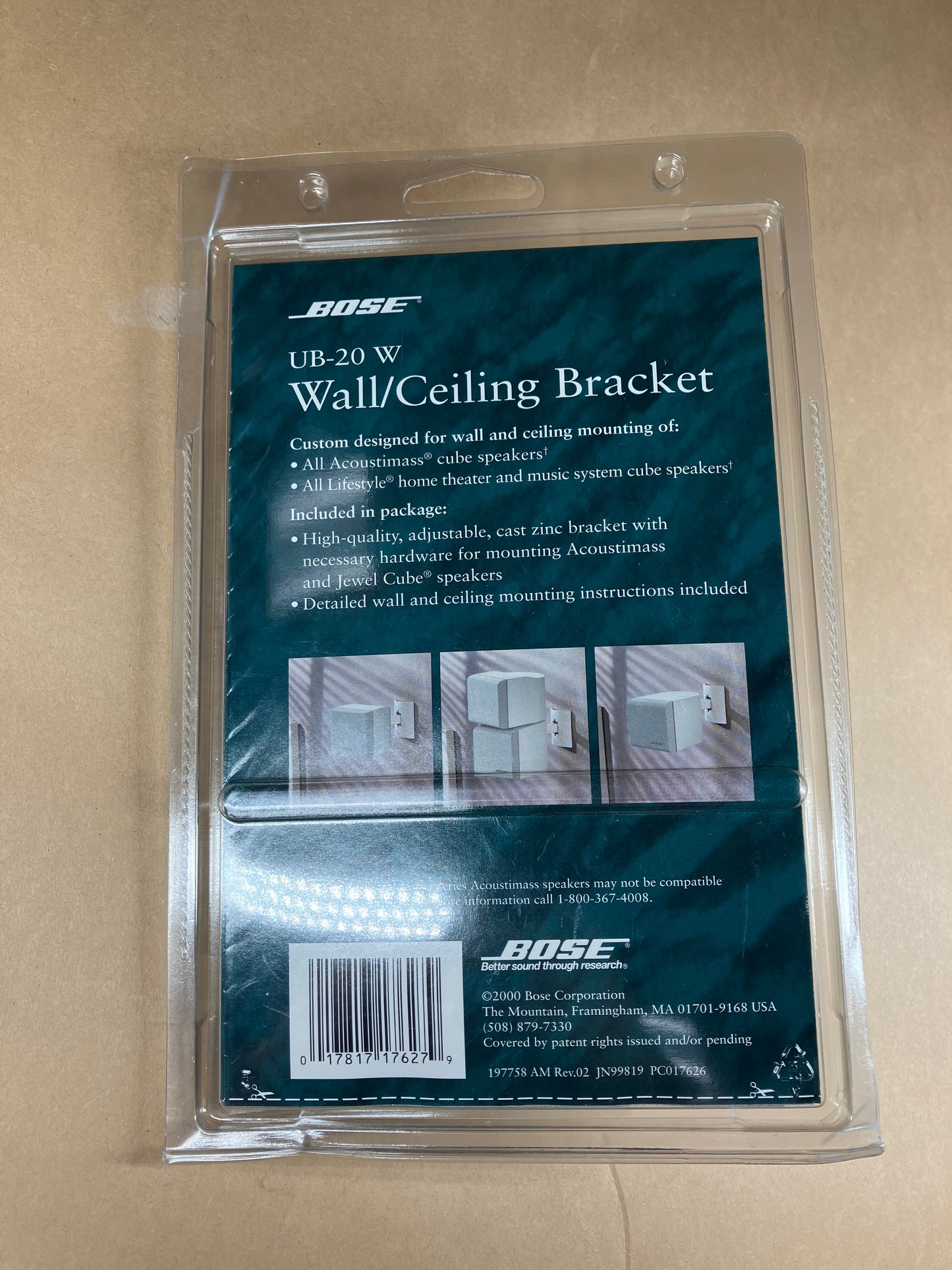 New Bose Wall Ceiling Speaker Bracket UB-20W
