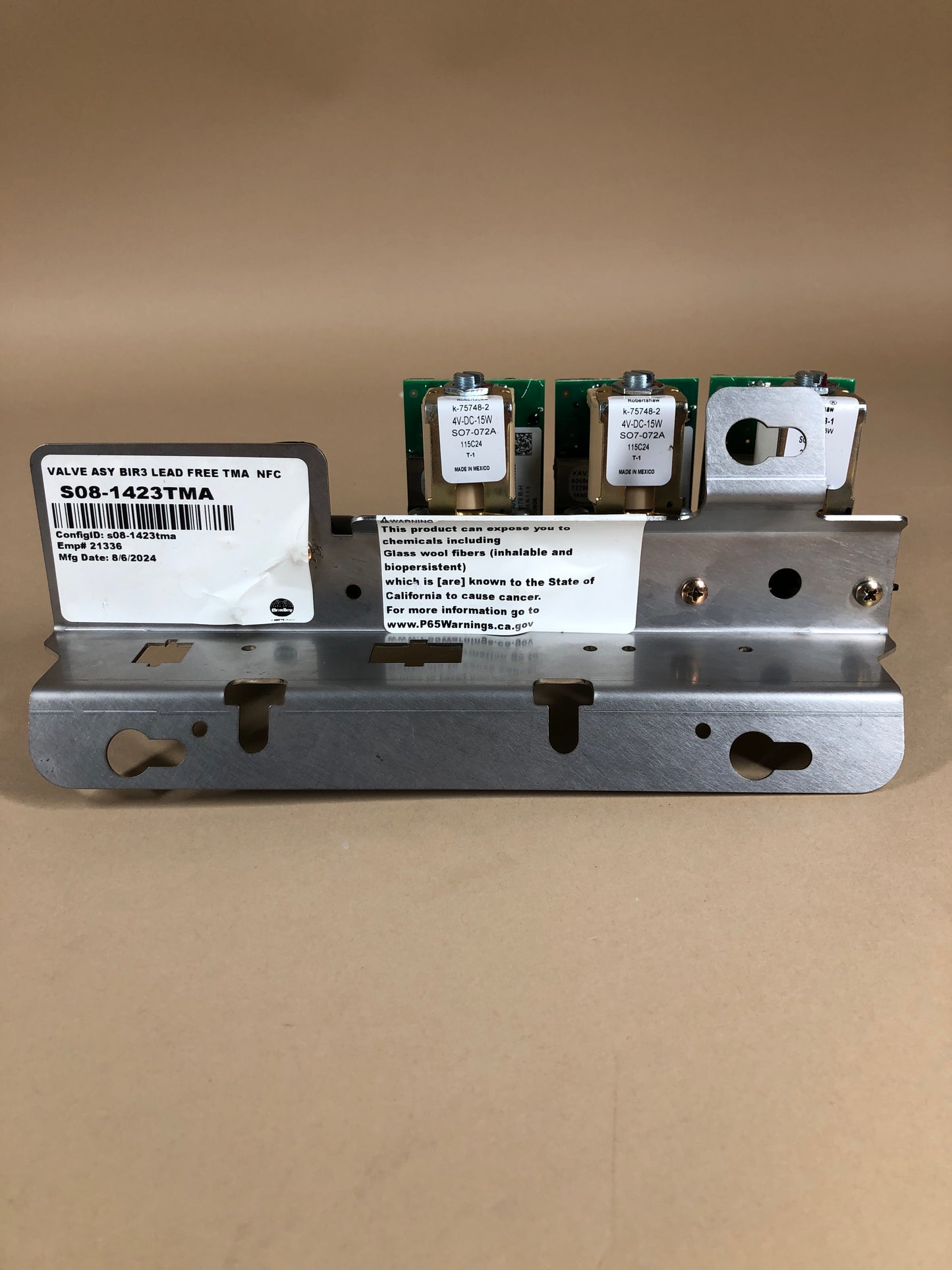 New Bradley S08-1423TMA Valve Assembly BIR3 Lead-Free TMA NFC