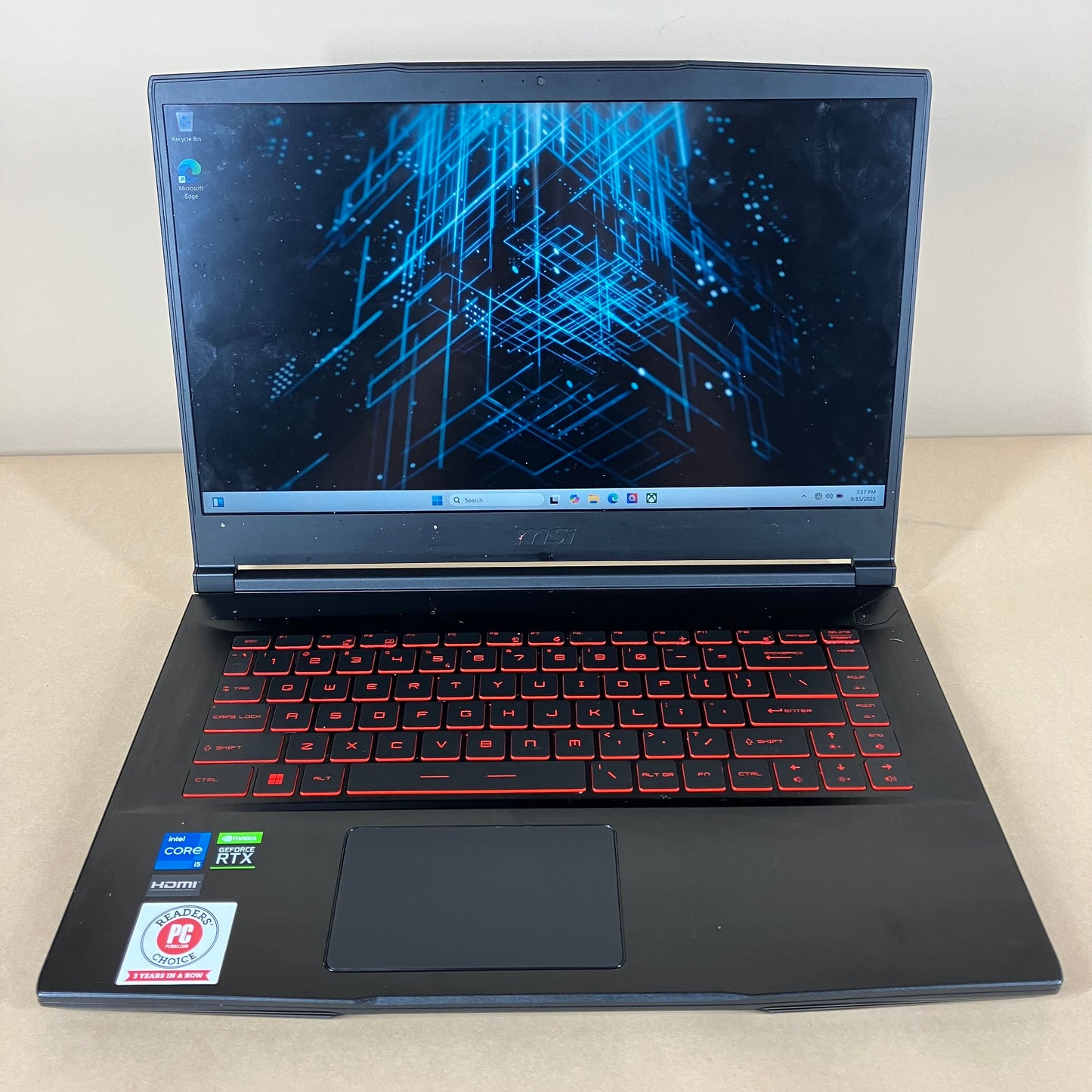 MSI Thin GF63 11UC-1276US-BB51140H16GXXDX11MH 15.6 i5-11400H 16GB 512GB RTX 3050