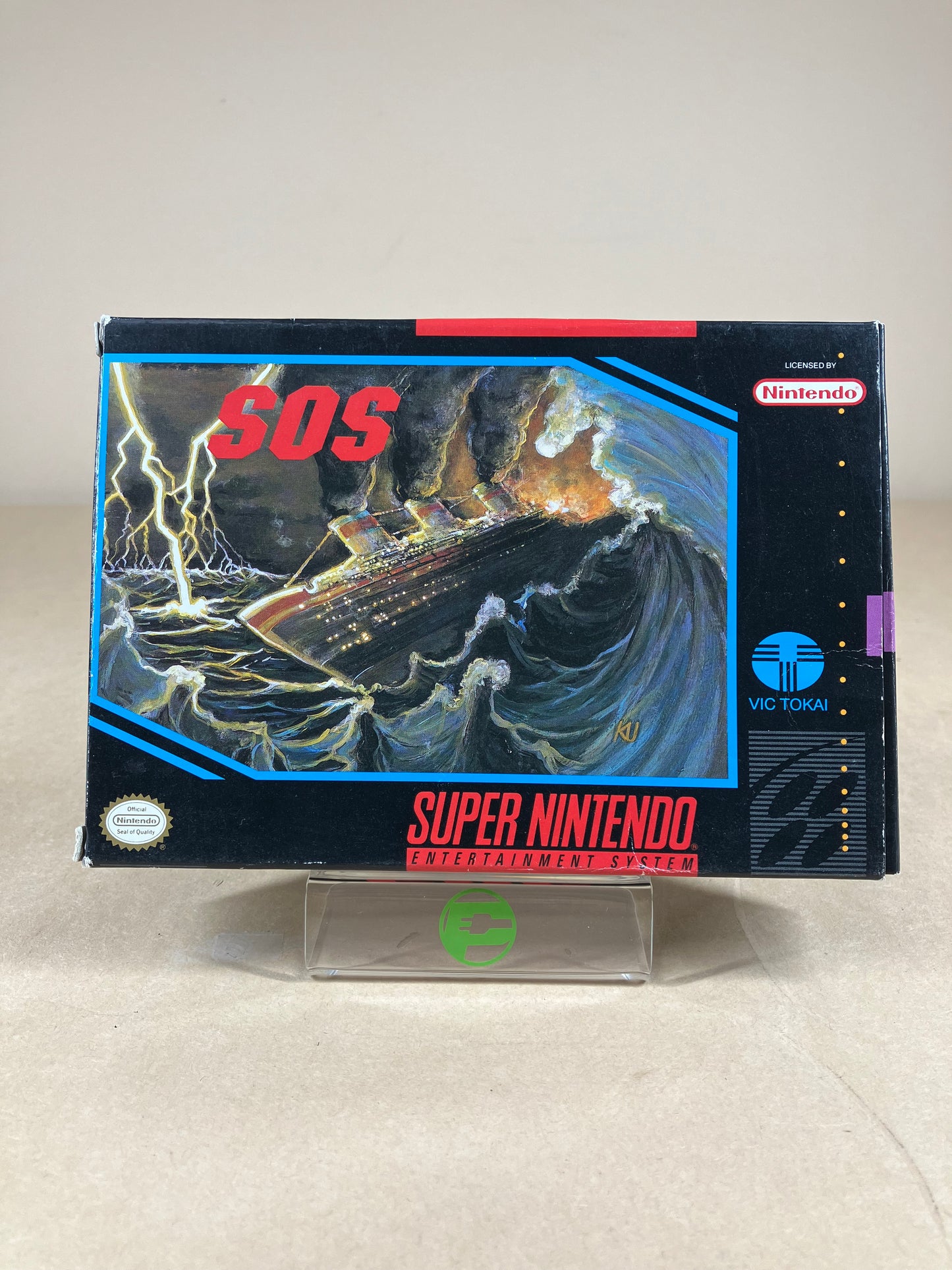 S.O.S. Sink Or Swim (Super Nintendo SNES, 1994) Complete In Box