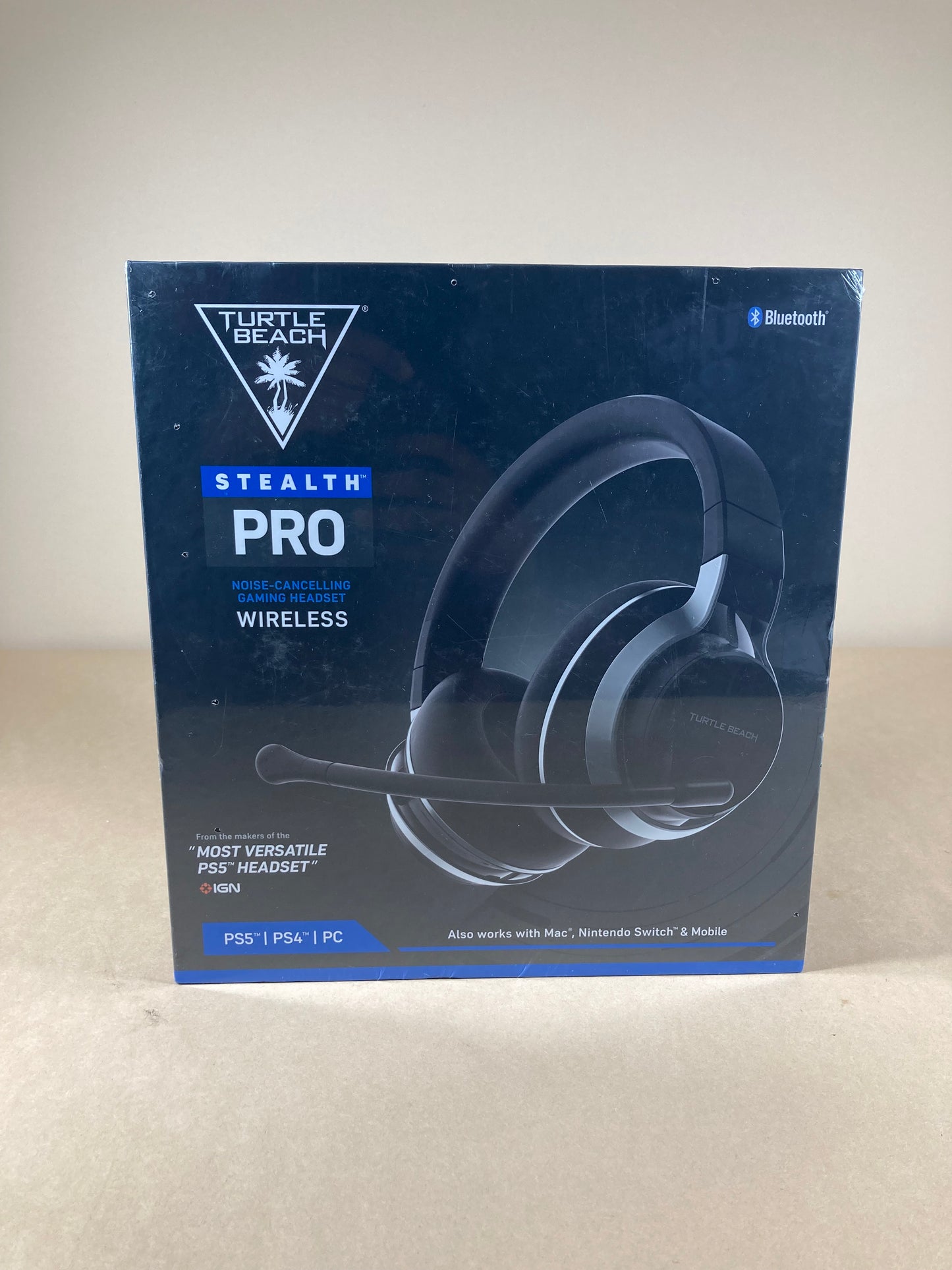 New Turtle Beach Stalth Pro Noise-Cancelling Gaming Headset Black TBS-3365-01