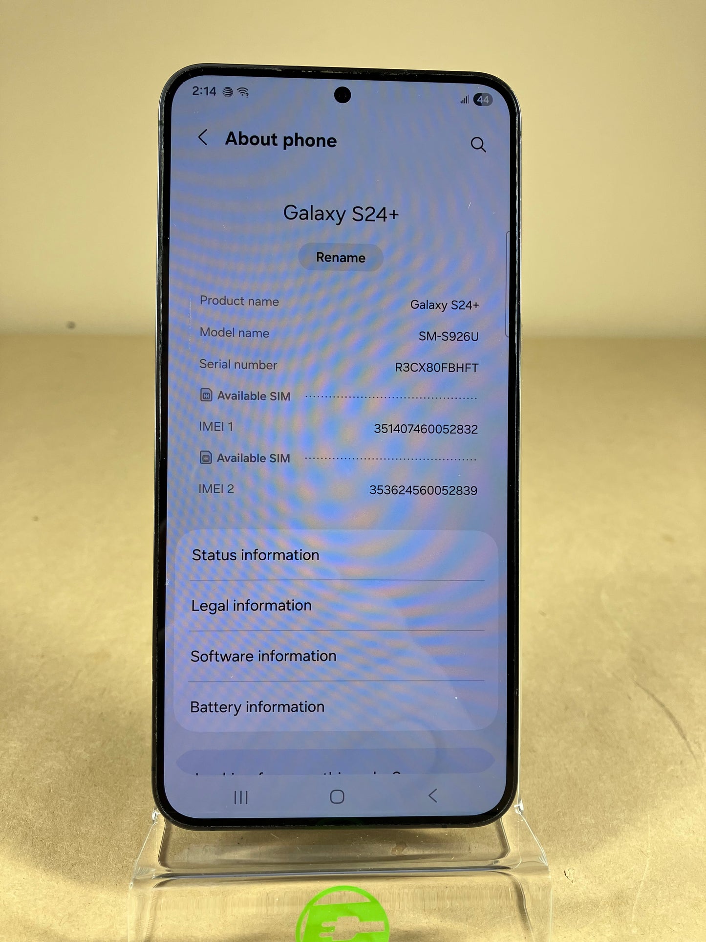 Factory Unlocked Samsung Galaxy S24 Plus 12GB RAM 256GB SM-S926U Black