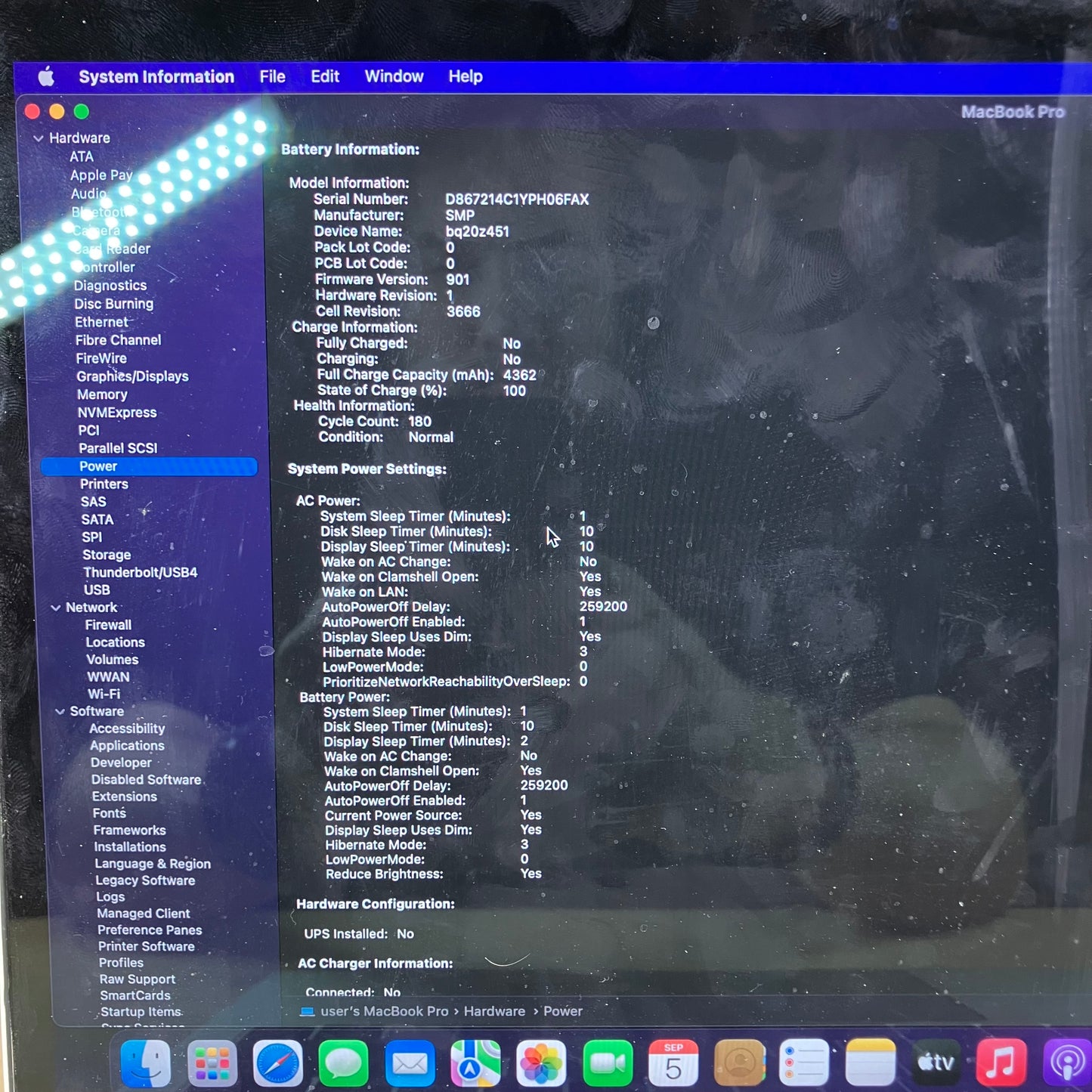 2017 Apple MacBook Pro 13.3" i5 2.3GHz 8GB RAM 128GB SSD Silver A1708