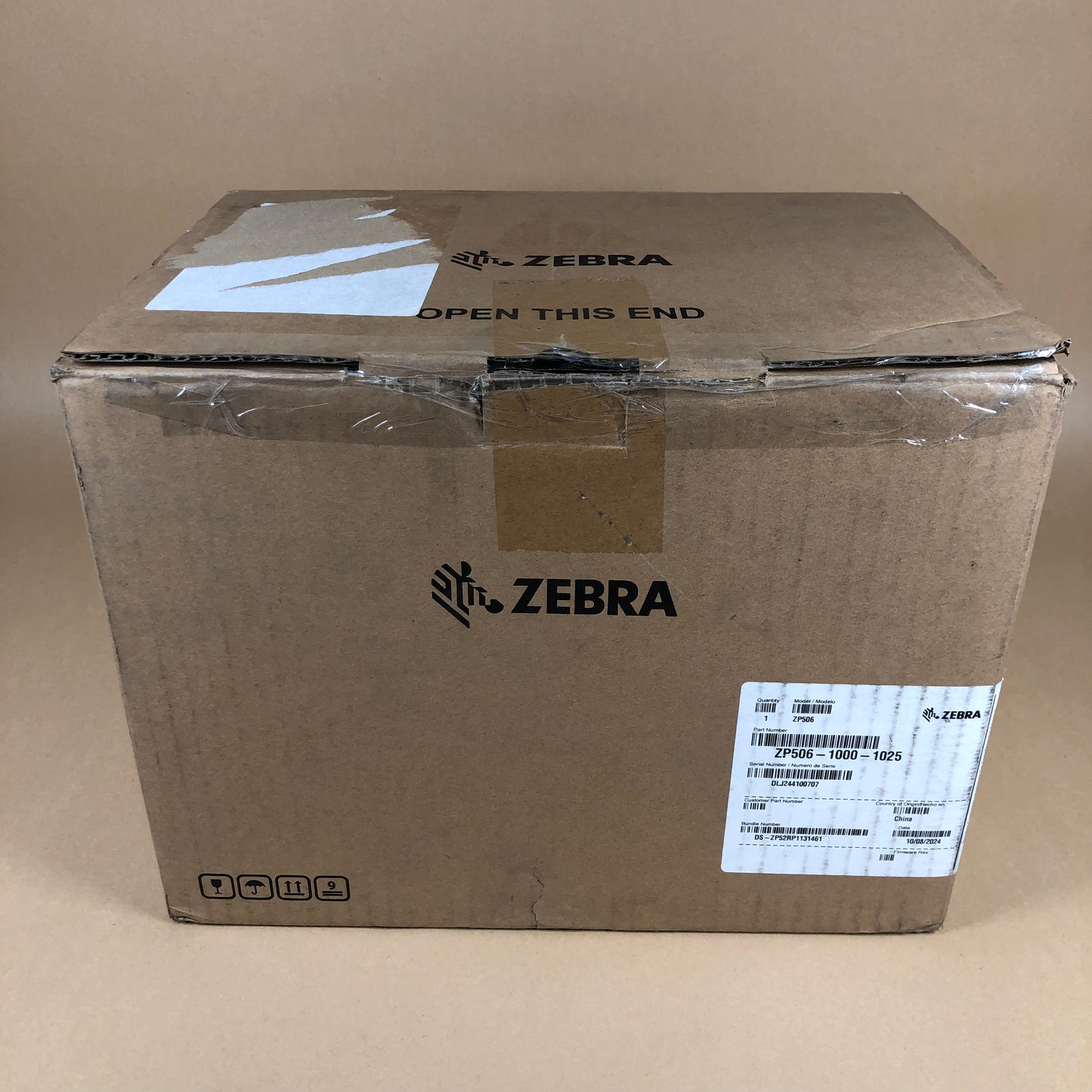 New Zebra Thermal Label Printer ZP506-1000-1025