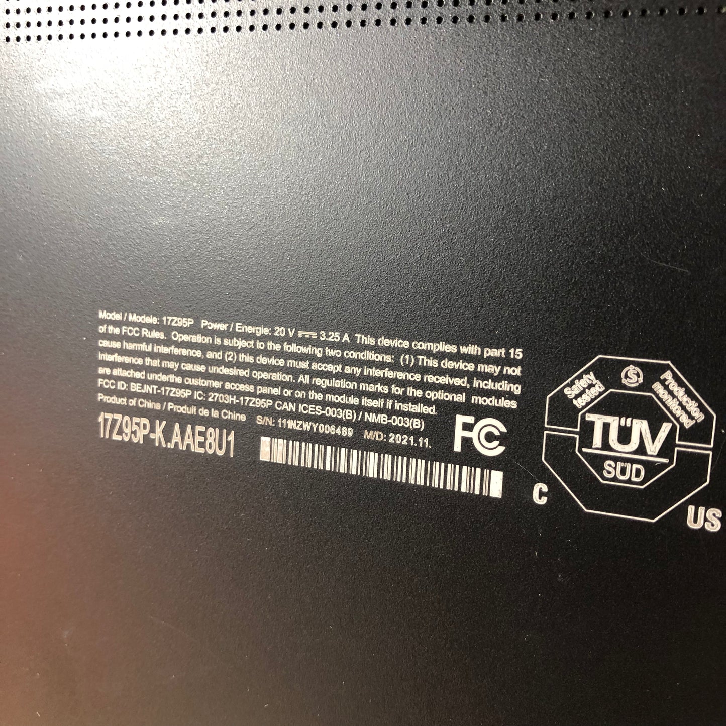 LG Gram 17Z95P 17" i7-1195G7 2.9GHz 16GB RAM 512GB SSD WIN 11 HOME