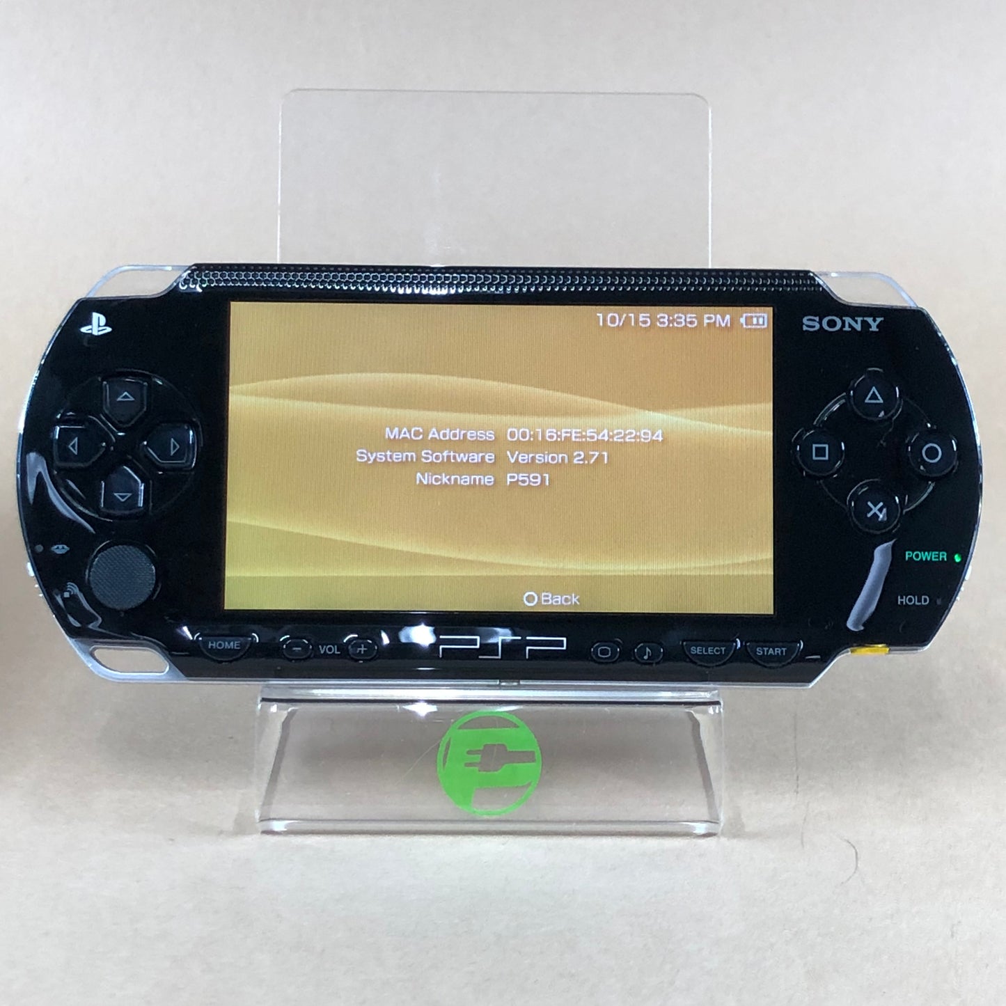 Sony Playstation Portable PSP PSP-1001 Handheld Game System Only Black