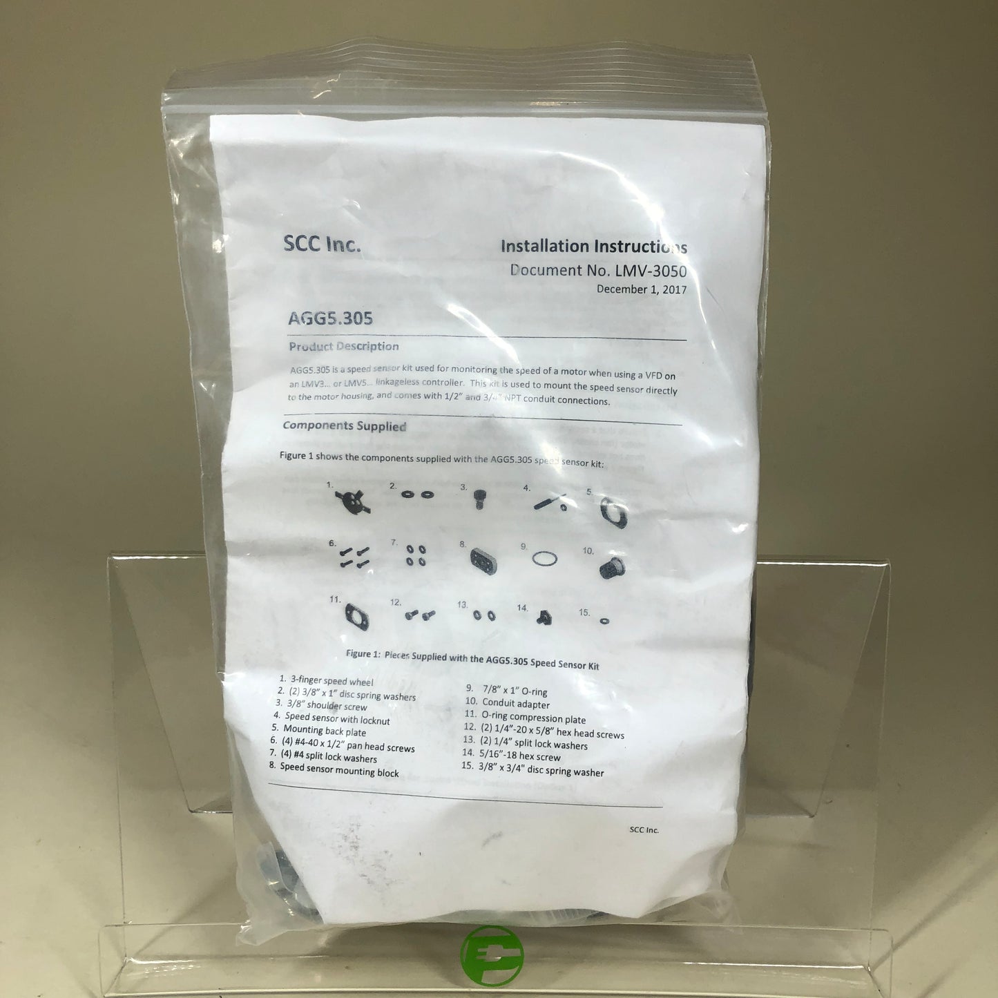 New SCC Inc LMV Rotational Sensor AGG5.305 #2405