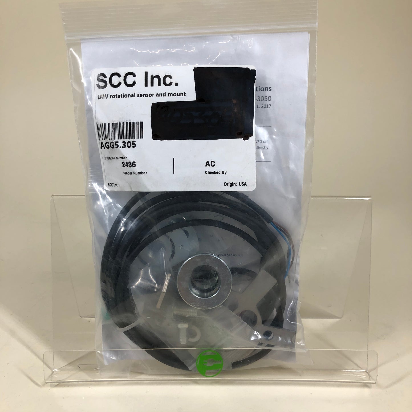 New SCC Inc. AGG5.305 LMV rotational sensor and mount 2436