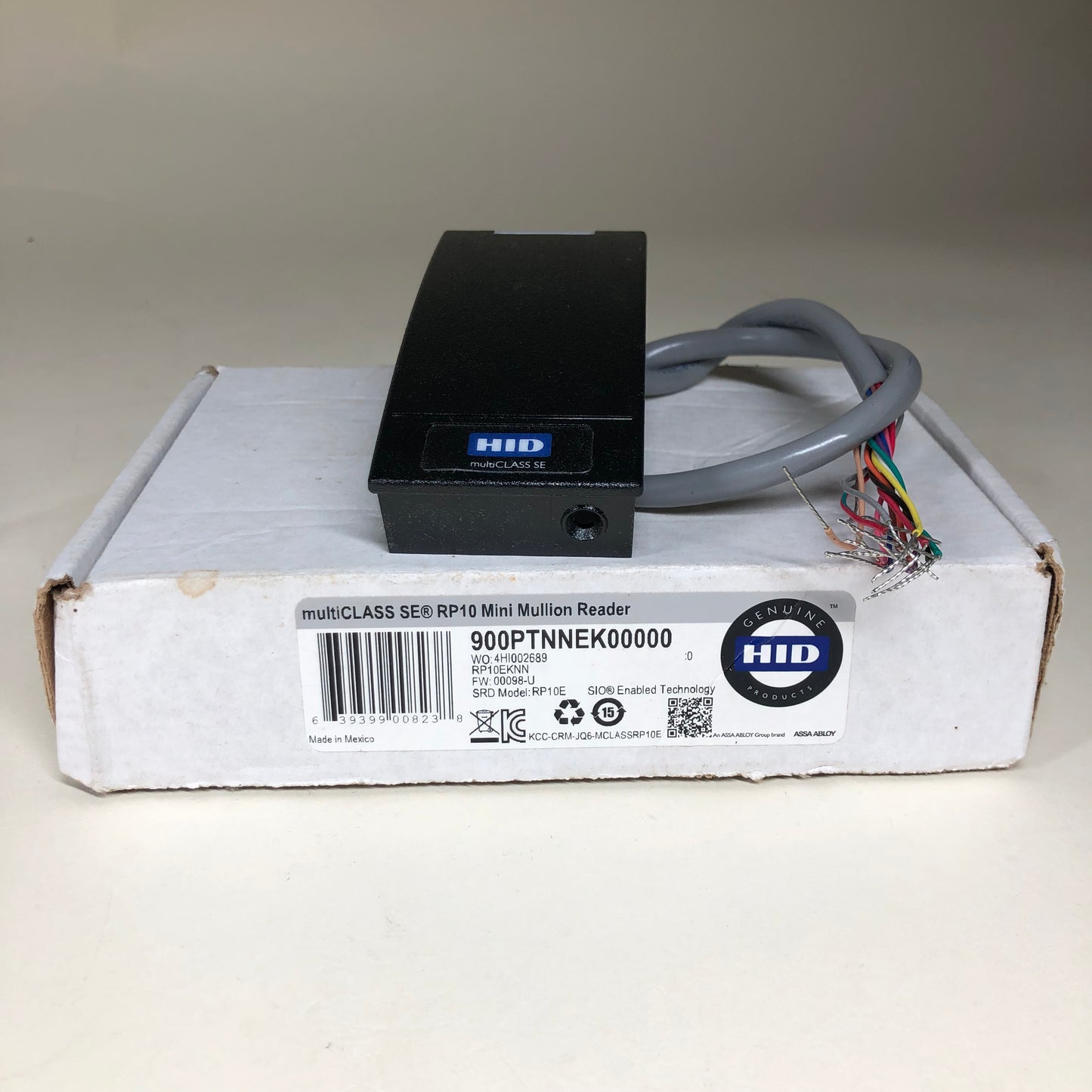 New HID iCLASS SE (MultiCLASS) Mini Mullion Reader 920PTNNEK00000 RP10E