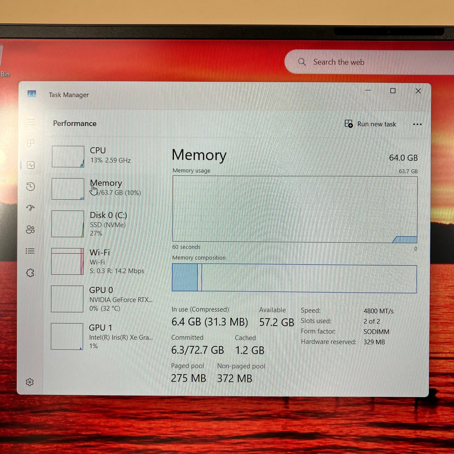 Dell XPS 9520 15.6" i7-12700H 2.3GHz 64GB RAM 512GB SSD WIN 11 HOME