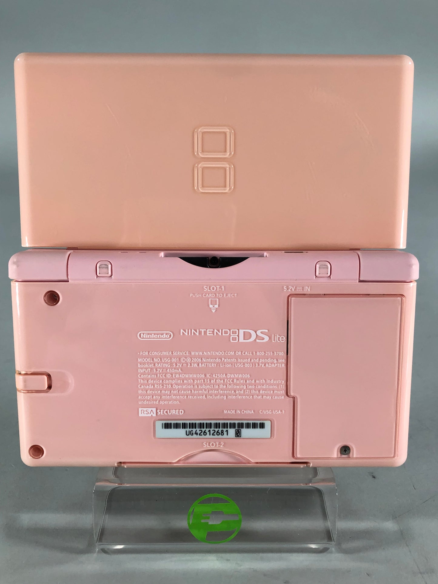 Nintendo DS Lite Handheld Game Console USG-001 Coral Pink Complete In Box CIB