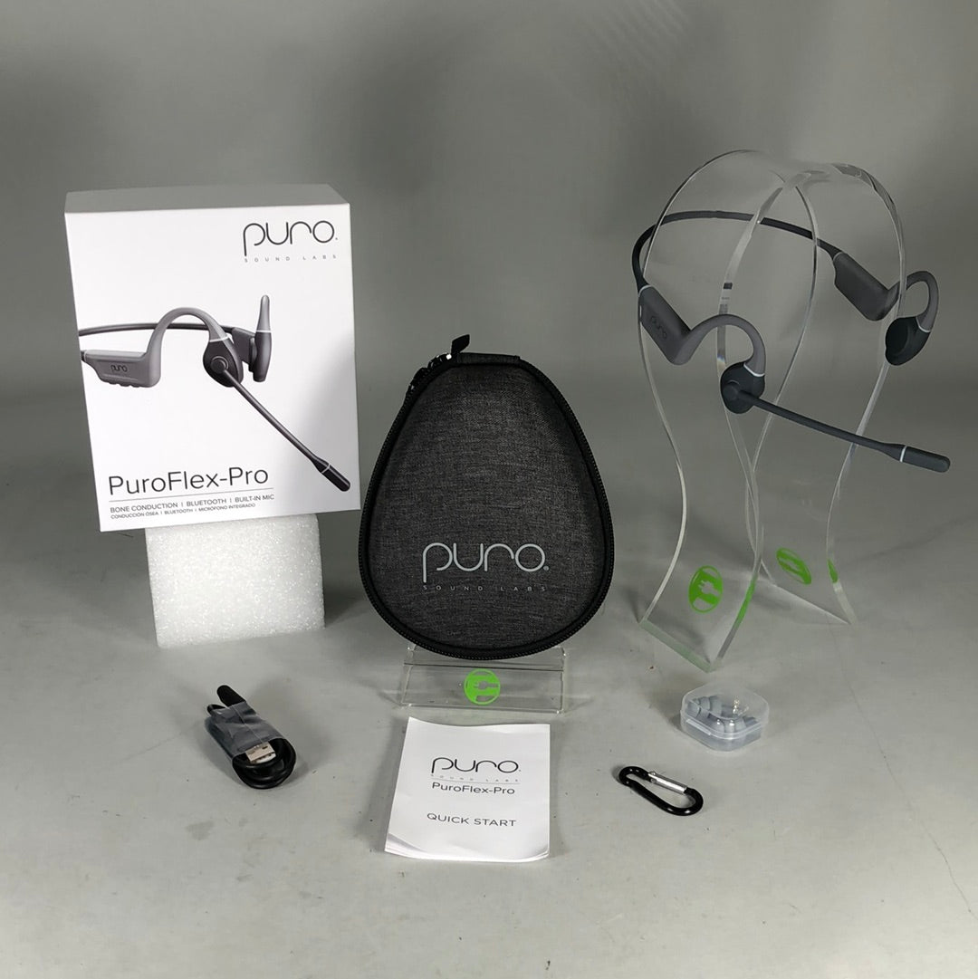 Puro Flex-Pro Bone Conduction Wireless Headphones Gray