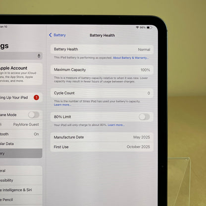 New Unlocked Apple iPad Pro 11" M4 256GB Silver MVW13LL/A