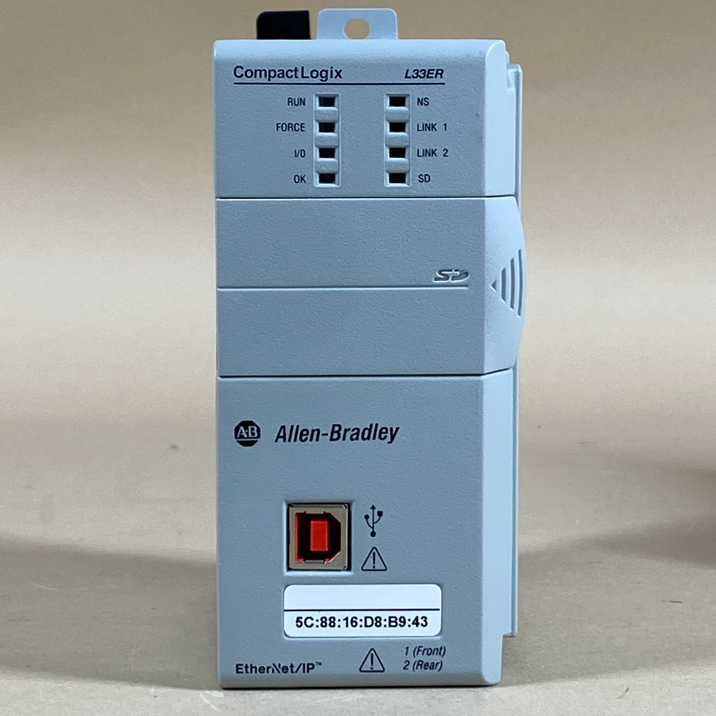 New Allen-Bradley CompactLogix 2 MB ENet Controller 1769-L33ER