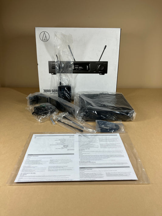 New Audio Technica 3000 Series UHF Wireless Bodypack System ATW-R3210 ATW-T3201
