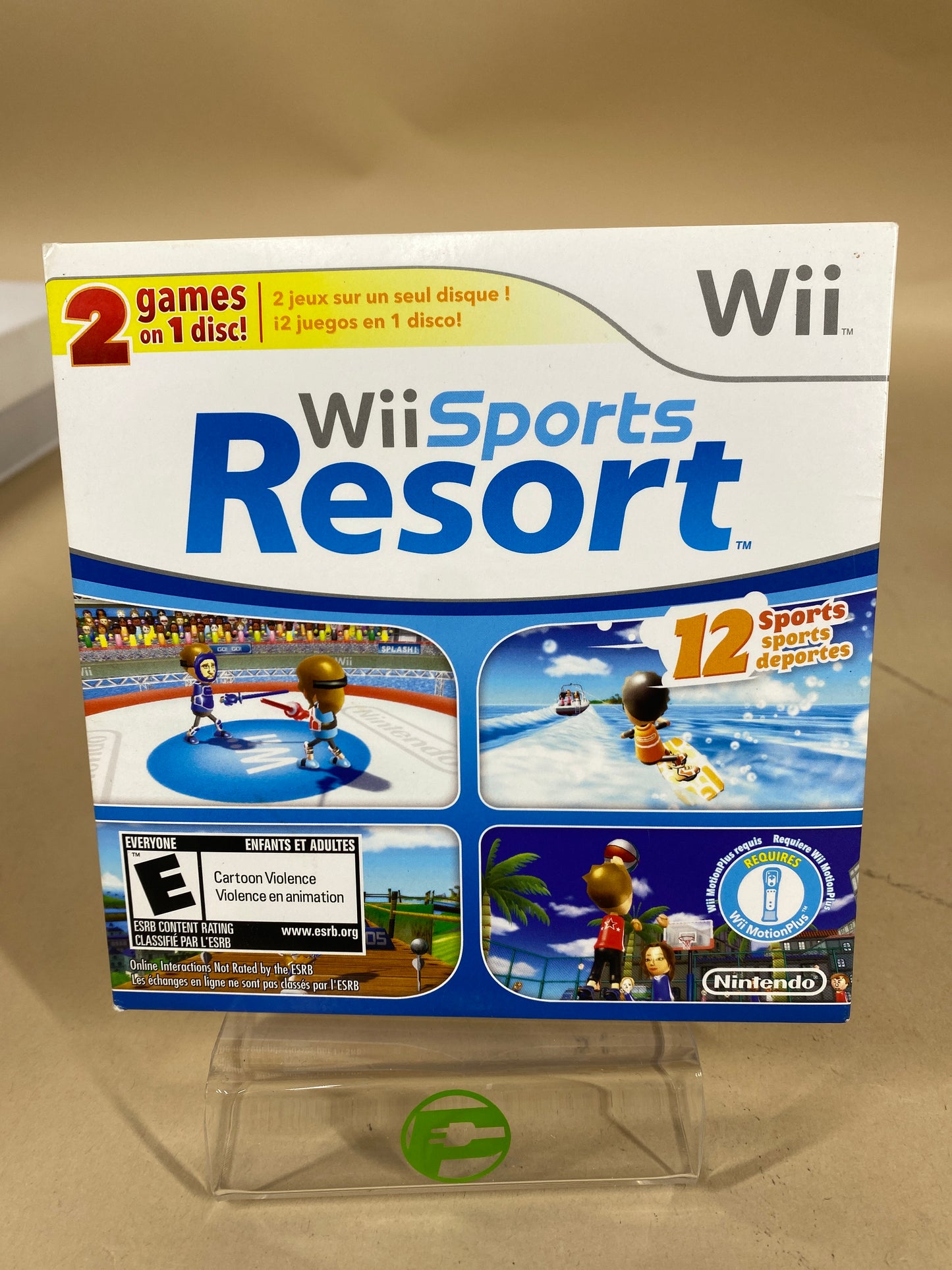 Wii Sports & Wii Sports Resort (Nintendo Wii, 2012) 2 Games on 1 Disc!