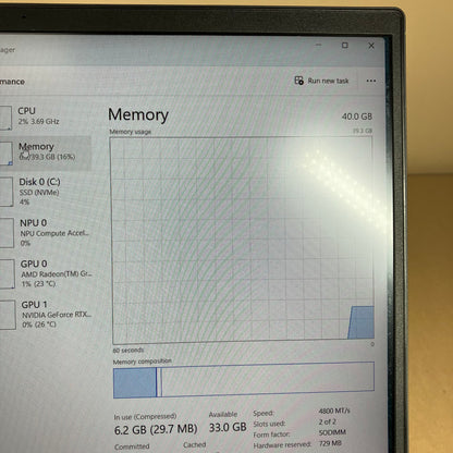 HP Victus 16-S0010CA 16" Ryzen 7 7840HS 3.8GHz 40GB RAM 1TB SSD GeForce RTX 4060