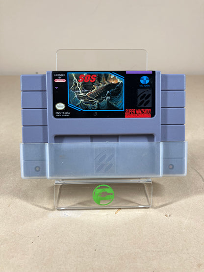 S.O.S. Sink Or Swim (Super Nintendo SNES, 1994) Complete In Box