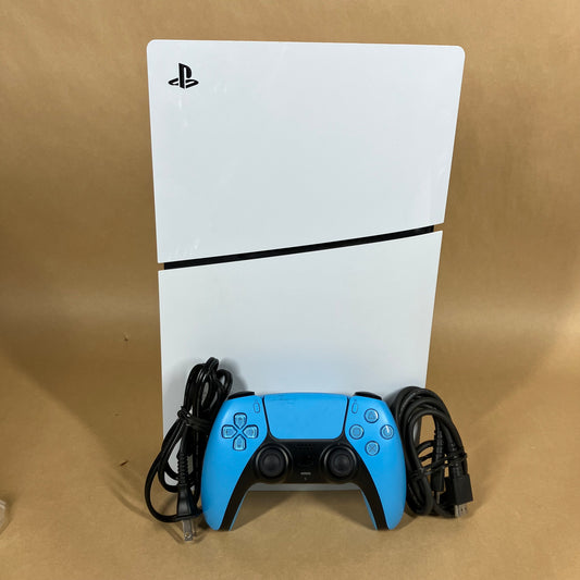 Sony PlayStation 5 Slim Disc Edition 1TB White Console Gaming System CFI-2015