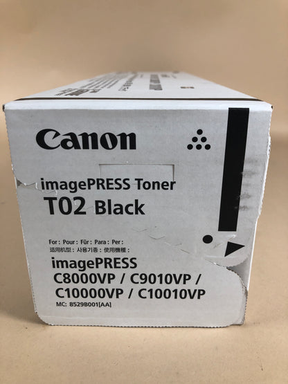 New Canon imagePRESS T02 Black Toner Cartridge