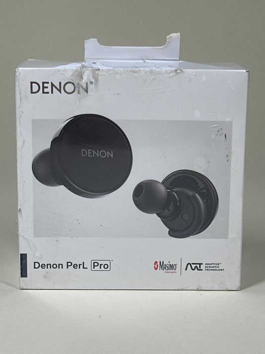 New Denon PerL Pro True Wireless Earbuds Black AH-C15PL