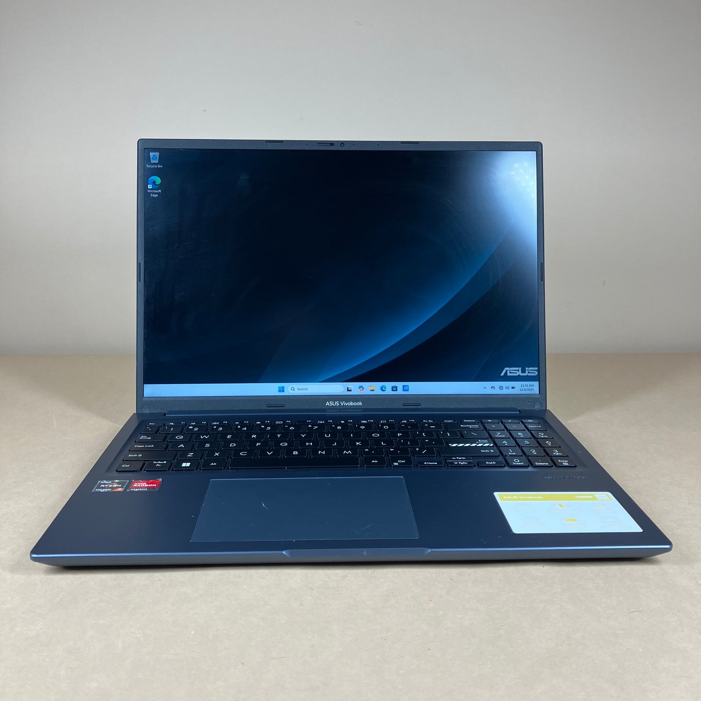 Asus Vivobook 16X M1603Q 16" Ryzen 7 5800HS 2.8GHz 12GB RAM 512GB SSD